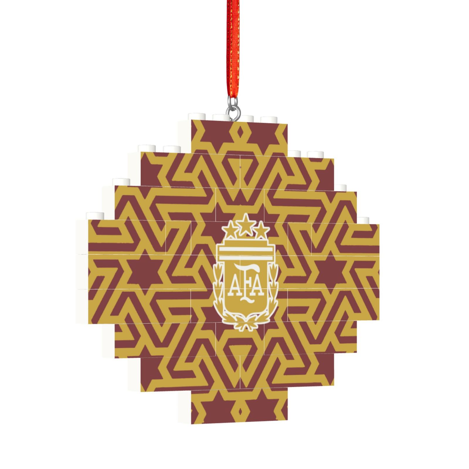 Argentina Building Block Puzzle Ornament BBP2005 - Soccerfana