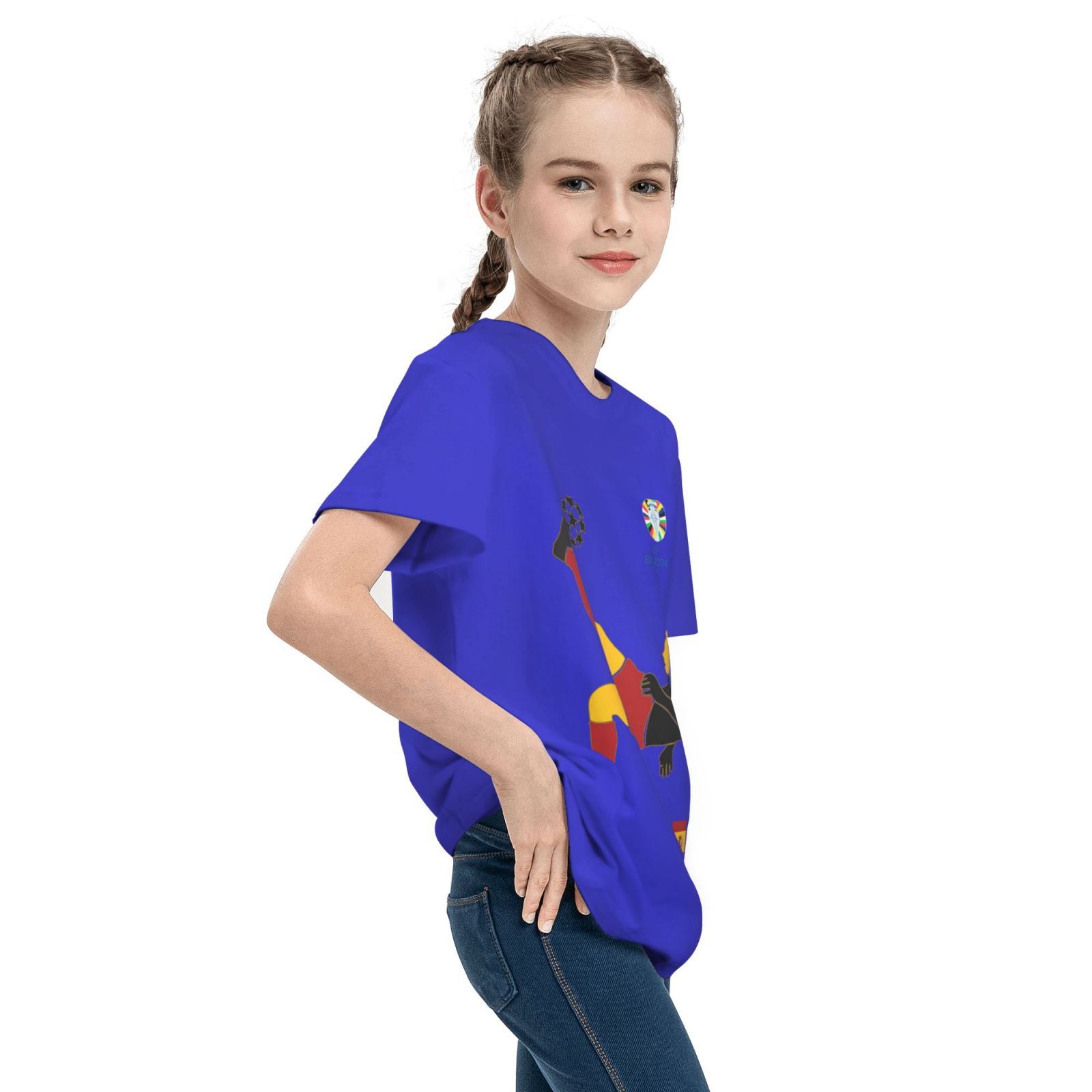 Kid's Spain EURO 2024 Teenage T-shirt TET1726 - Soccerfana