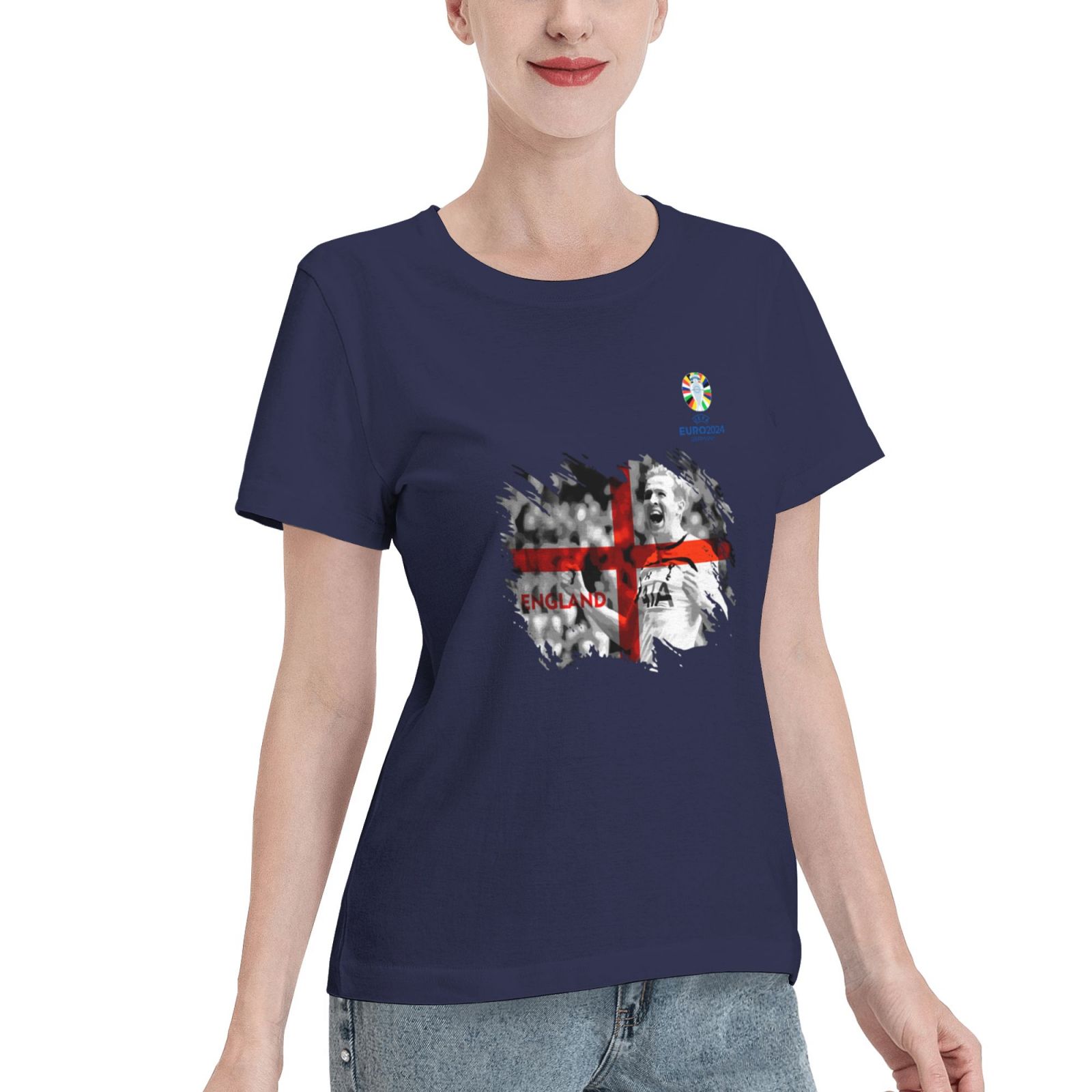Woman's England EURO 2024 Basic Short Sleeve T-Shirt WBT1712 - Soccerfana
