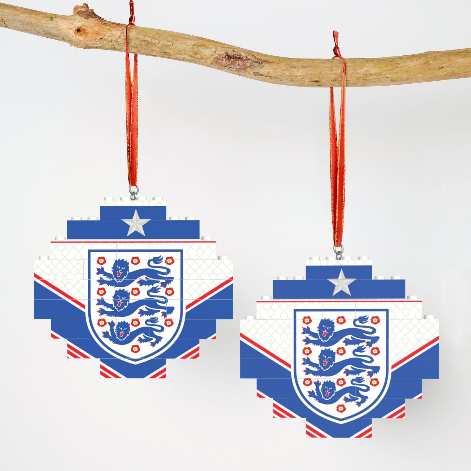 England Building Block Puzzle Ornament BBP2187 - Soccerfana