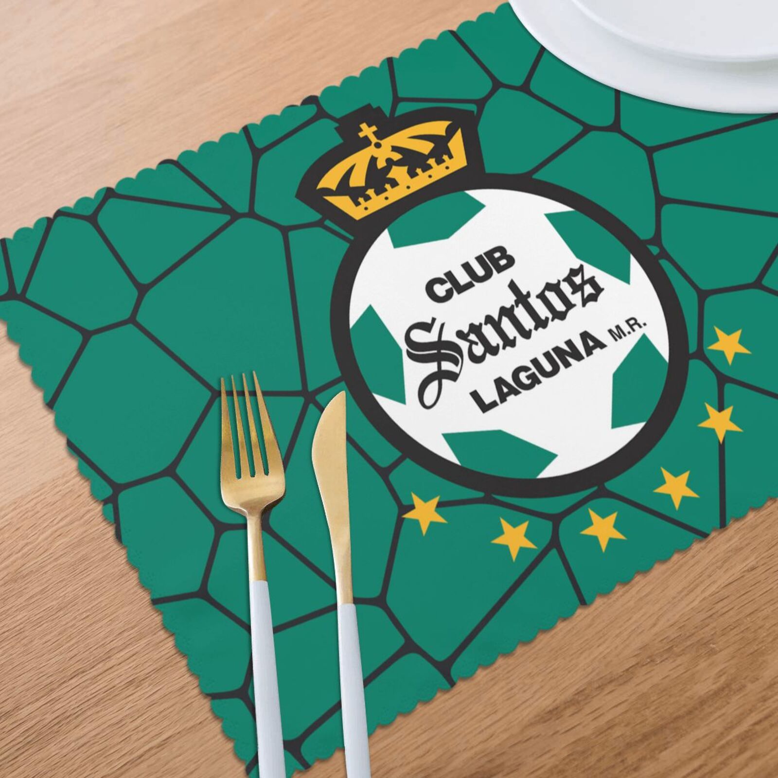 Santos Laguna Placemat Set Of 6 PFD2089 - Soccerfana