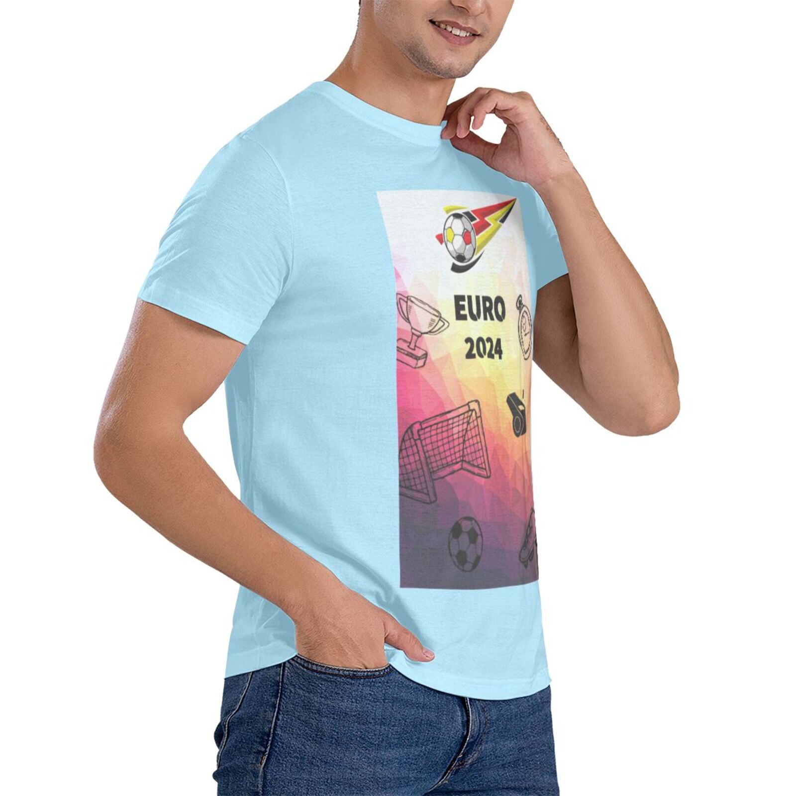 Men's Germany EURO 2024 Basic Short Sleeve T-Shirt BST1771 - Soccerfana