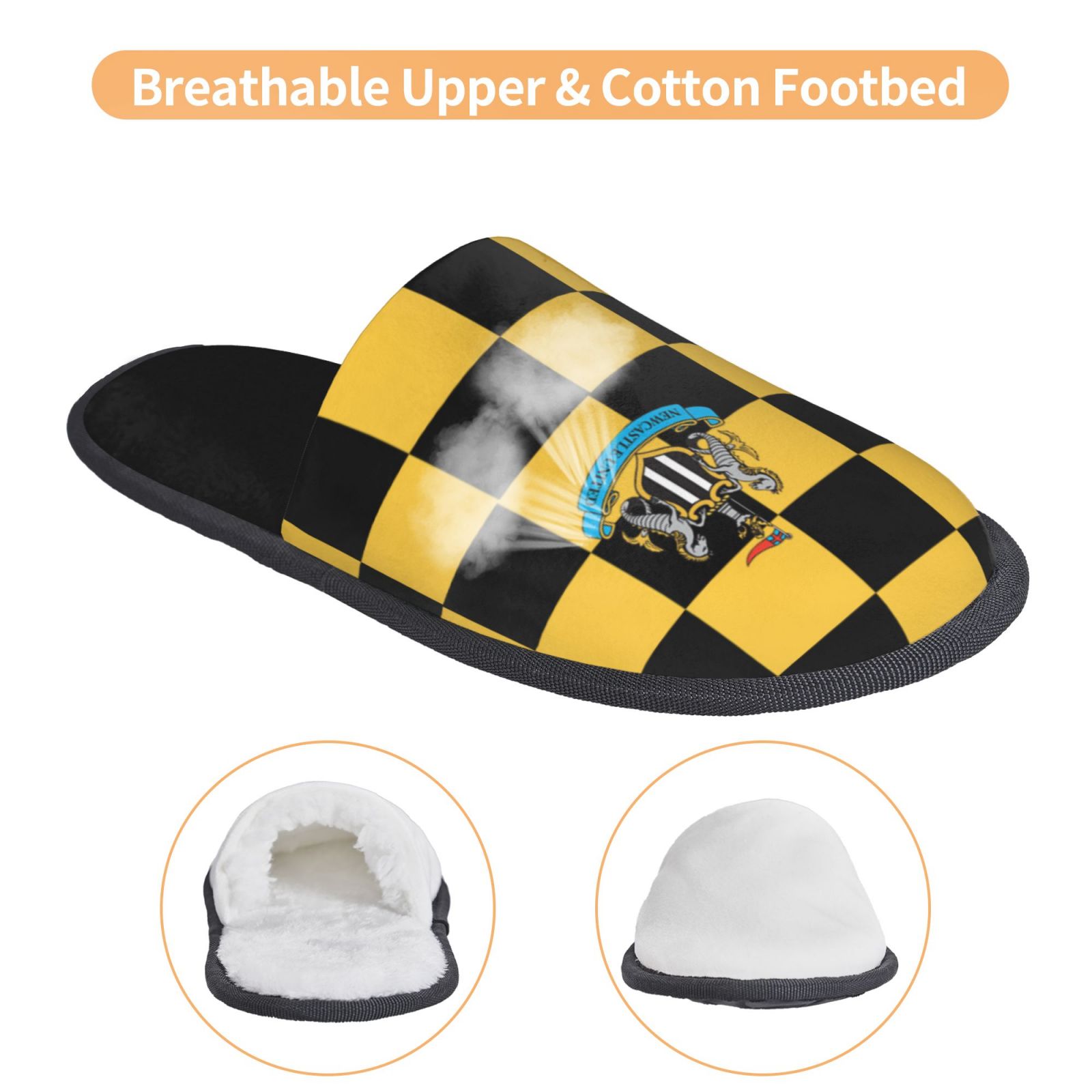 Newcastle United Cotton Slippers FSP2211 - Soccerfana
