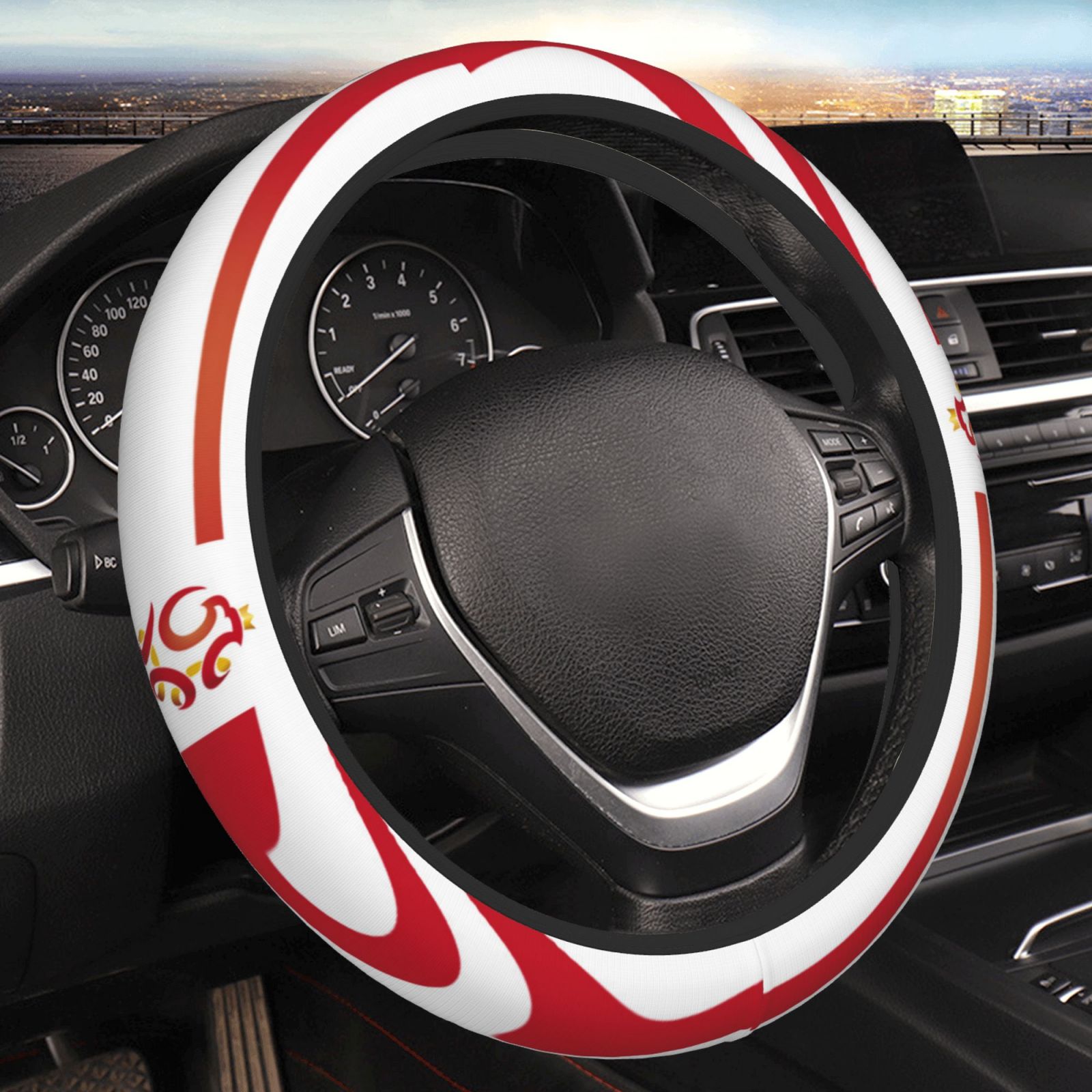 Poland Steering Wheel Cover ESW2462 - Soccerfana