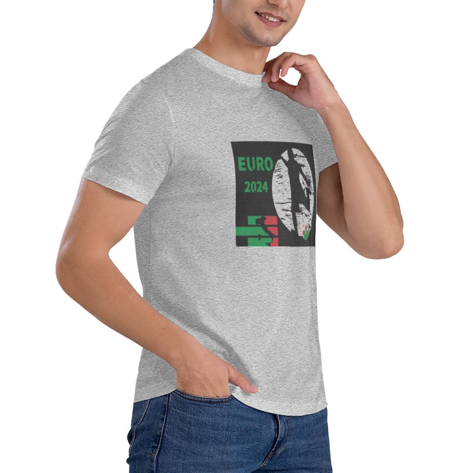 Men's Italy EURO 2024 Basic Short Sleeve T-Shirt BST1751 - Soccerfana