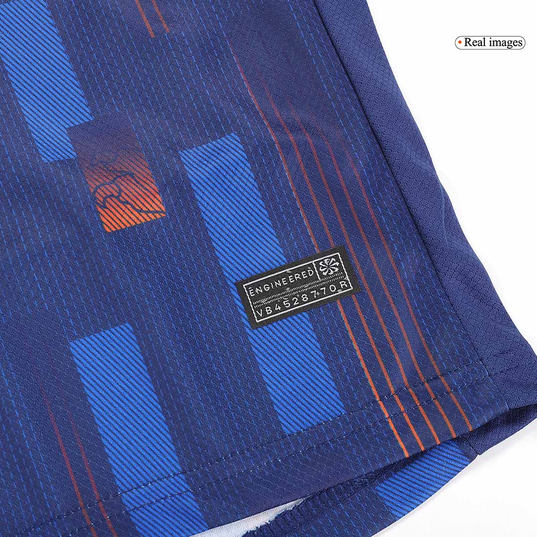 Kid's Netherlands Away Jersey+Shorts EURO 2024 - Soccerfana