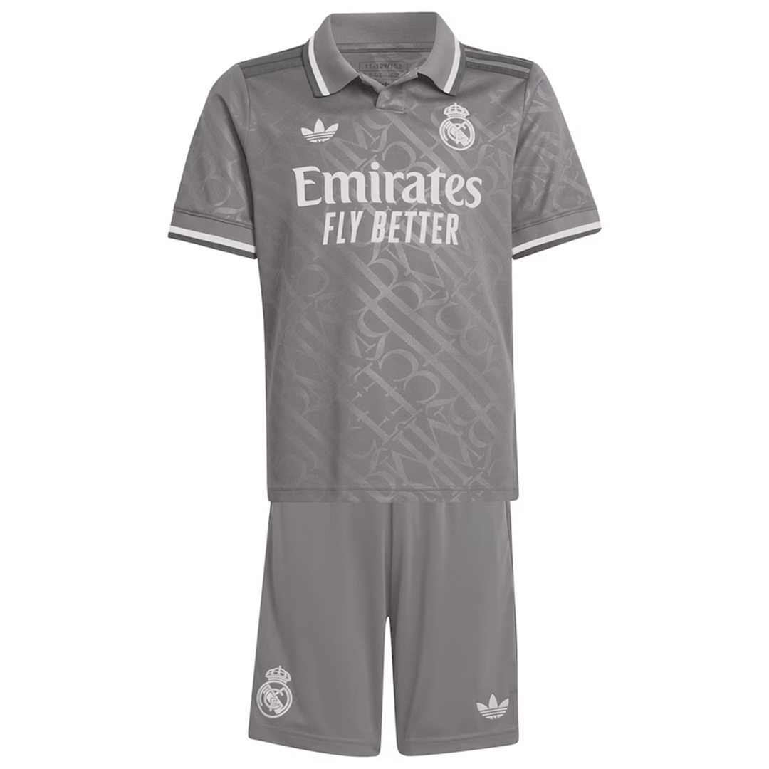 Kid's Real Madrid Third Jersey+Shorts 2024/25 - Soccerfana