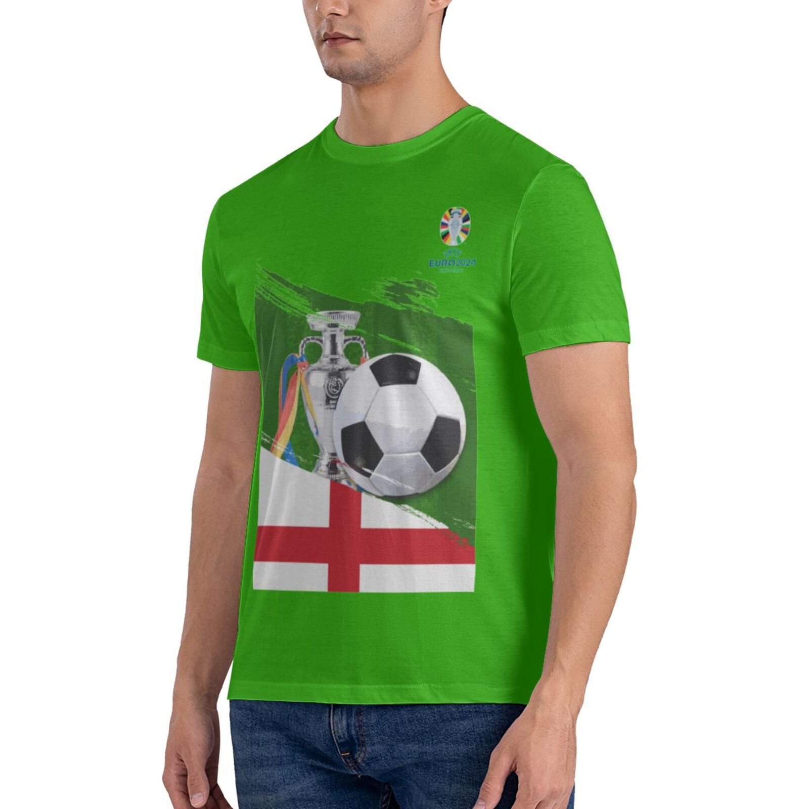 Men's England EURO 2024 Basic Short Sleeve T-Shirt BST1681 - Soccerfana