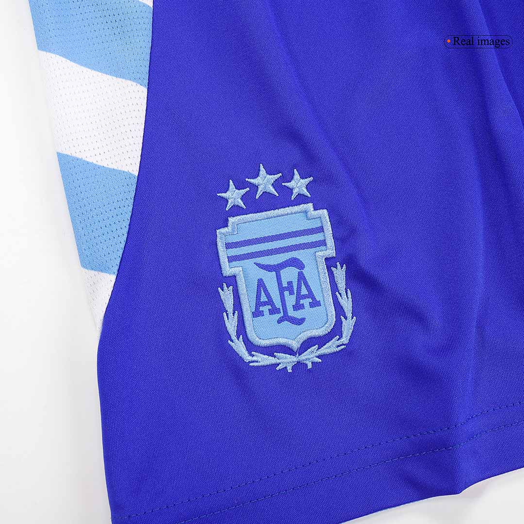 Kid's Argentina Away Jersey+Shorts Copa America 2024 - Soccerfana