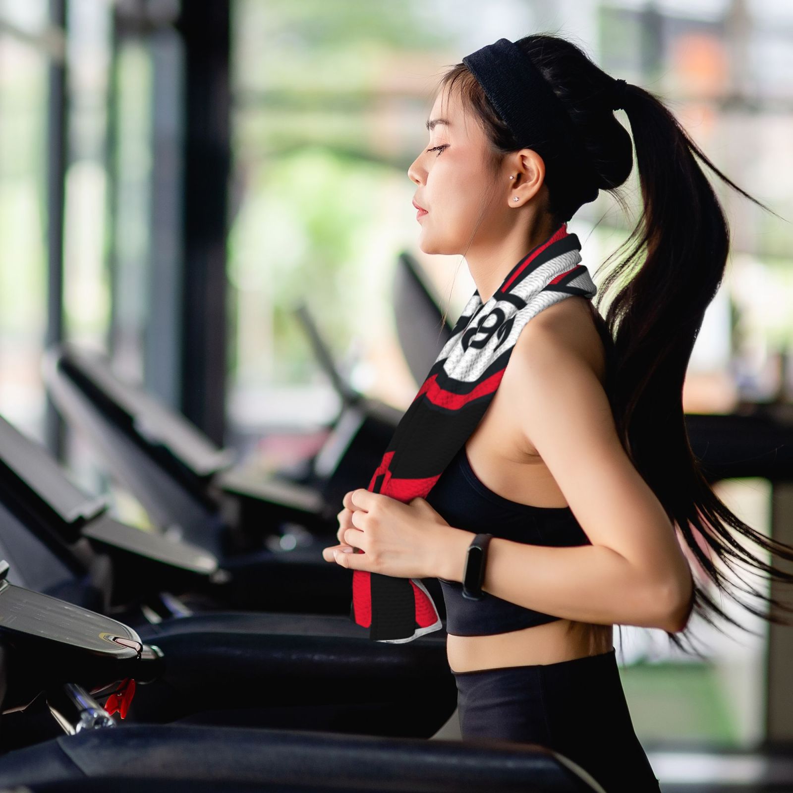 AC Milan Sports Towel CET2144 - Soccerfana