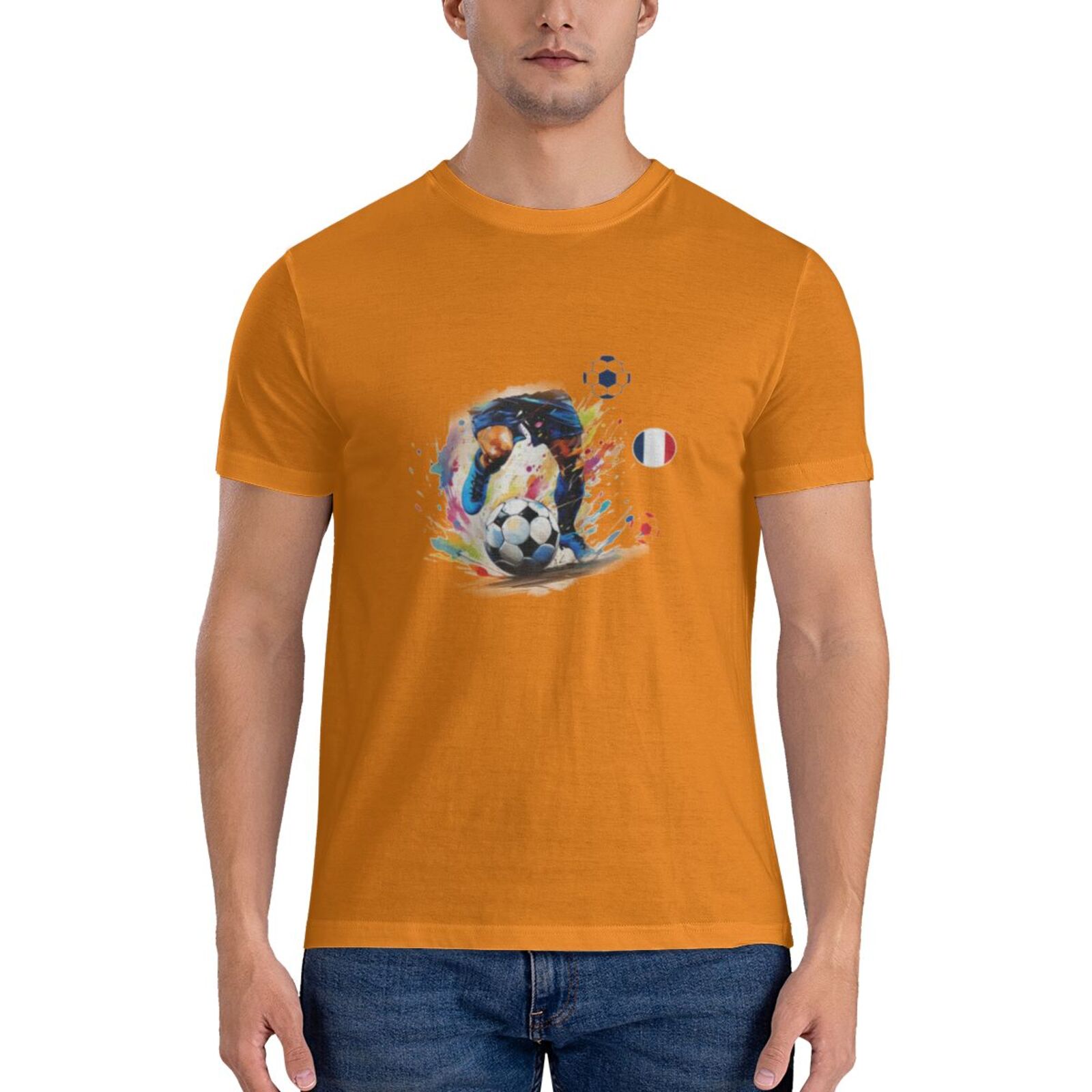 Men's France EURO 2024 Basic Short Sleeve T-Shirt BST1749 - Soccerfana