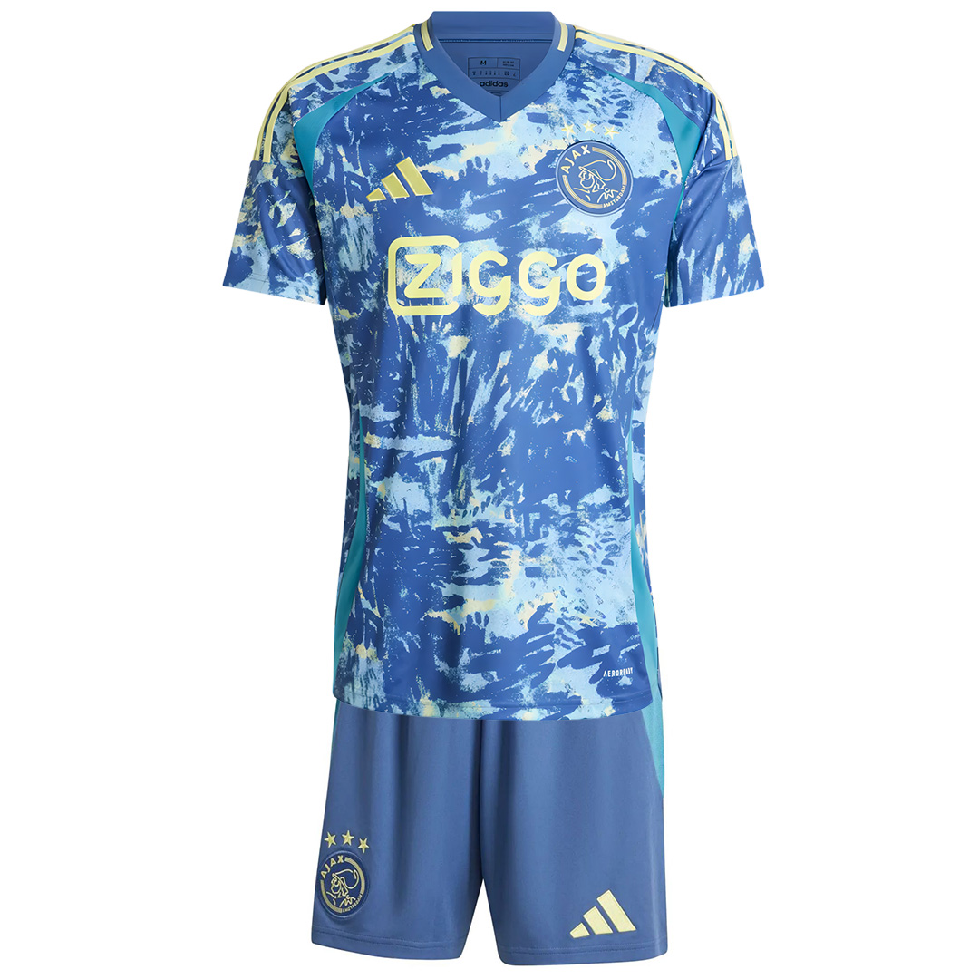 Kid's Ajax Away Jersey+Shorts 2024/25 - Soccerfana