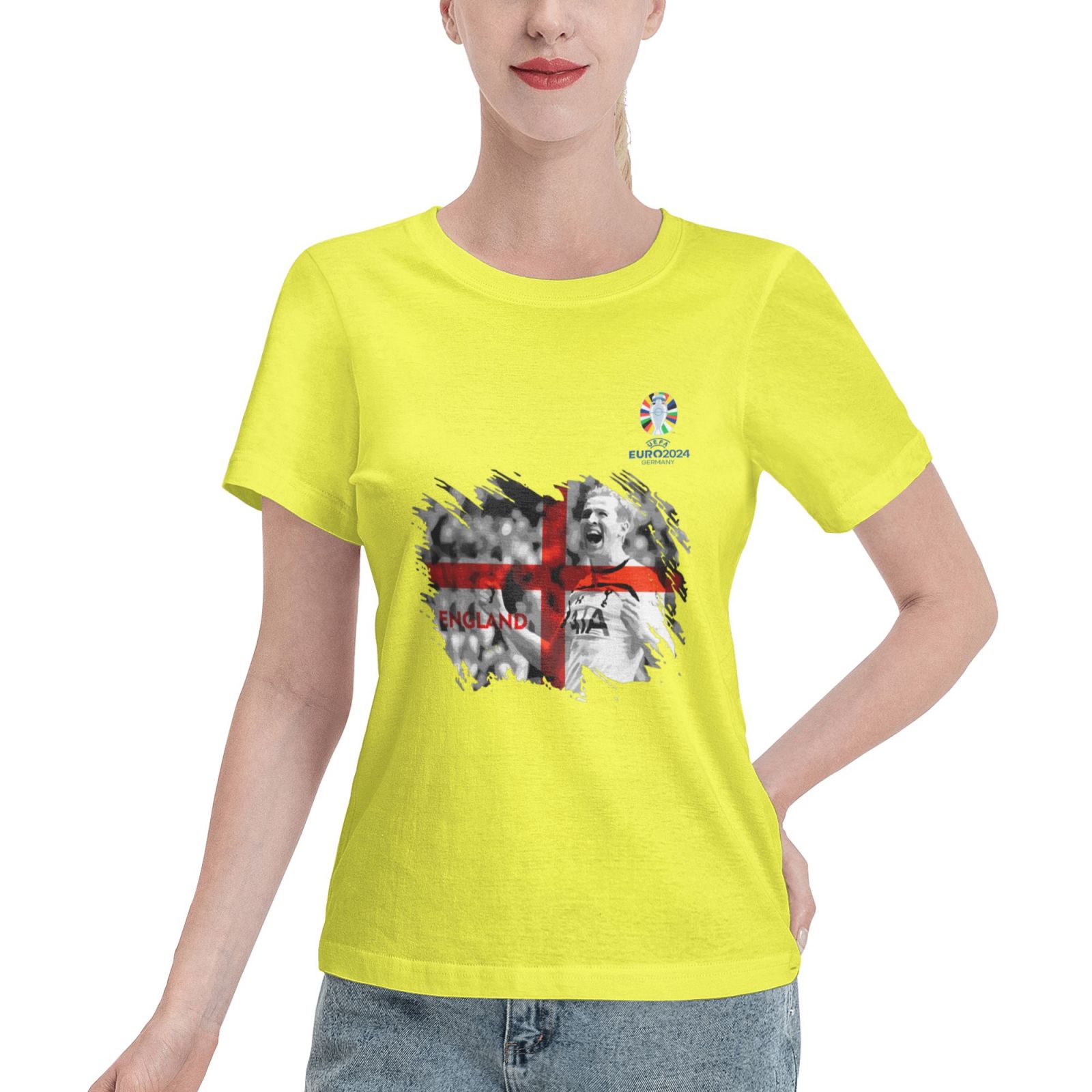 Woman's England EURO 2024 Basic Short Sleeve T-Shirt WBT1712 - Soccerfana