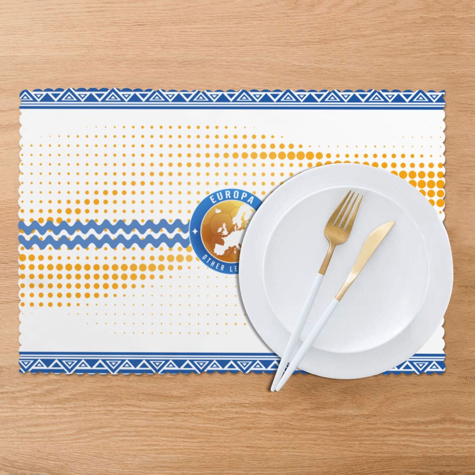 UEFA Europa League Placemat Set Of 6 PFD2043 - Soccerfana