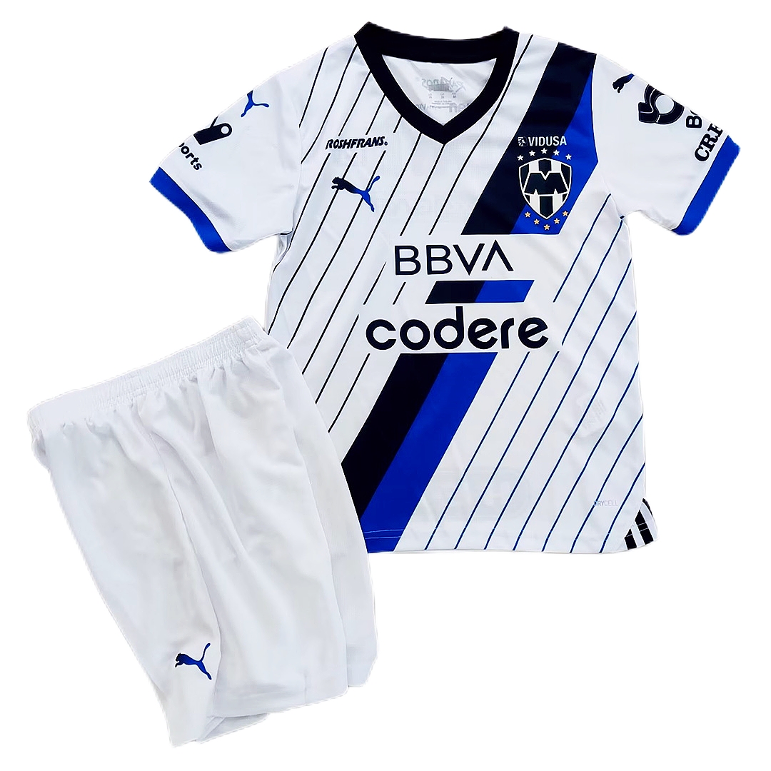 Kid's Monterrey Away Jersey+Shorts 23/24 - Soccerfana