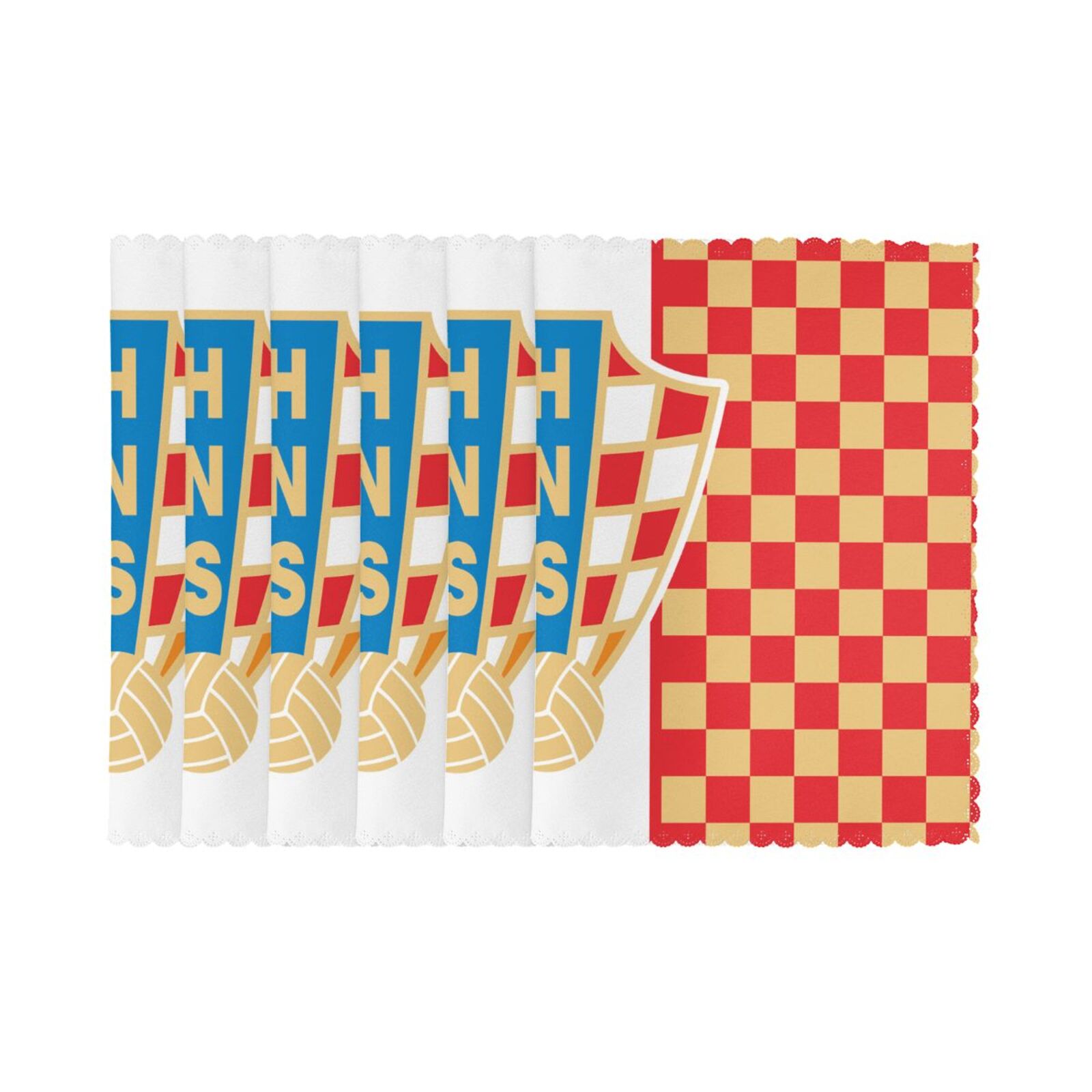 Croatia Building Placemat Set Of 6 PFD2060 - Soccerfana