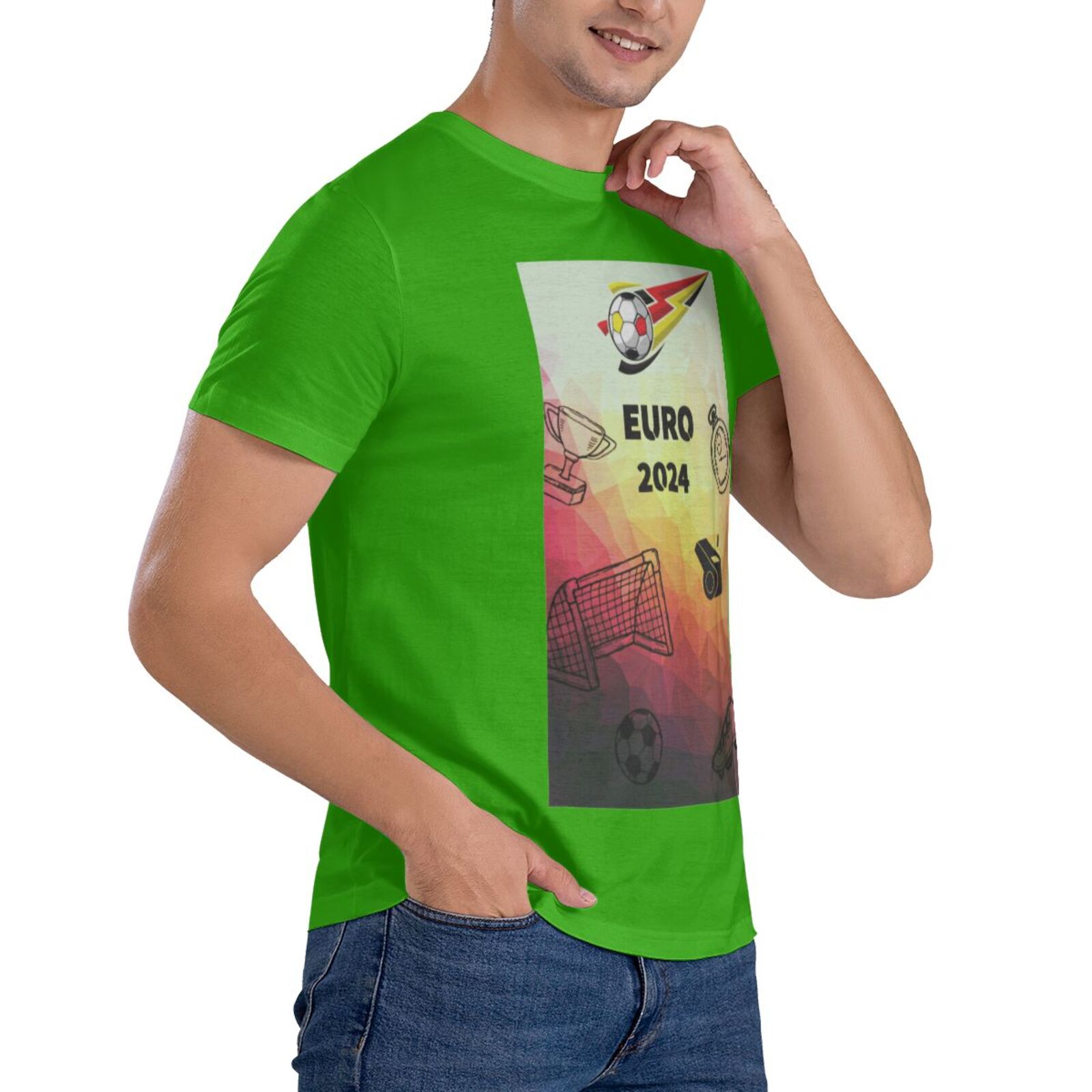 Men's Germany EURO 2024 Basic Short Sleeve T-Shirt BST1771 - Soccerfana