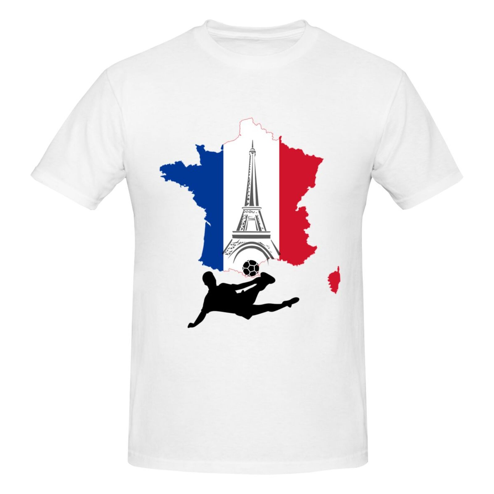 Men's France EURO 2024 Basic Short Sleeve T-Shirt BST1772 - Soccerfana