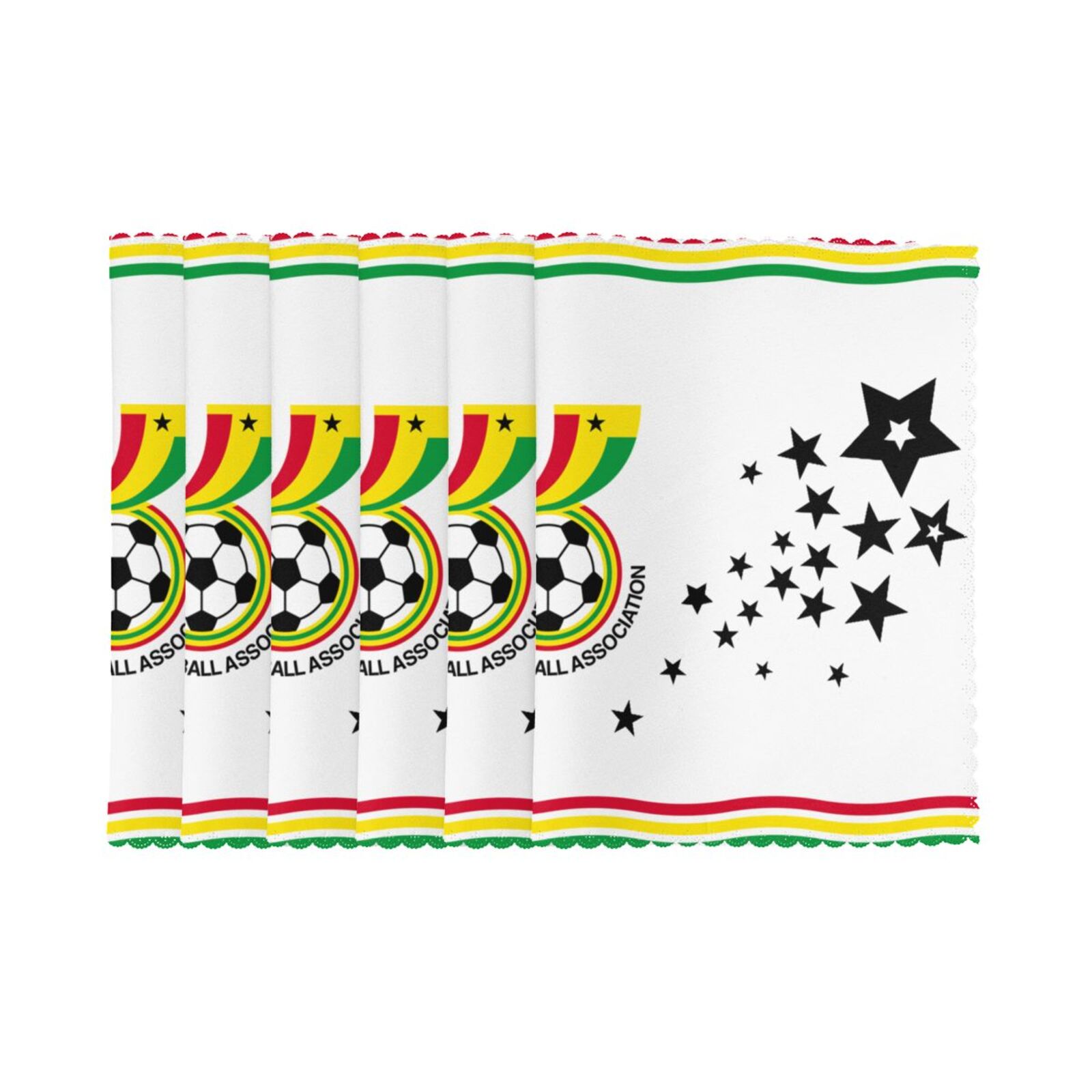 Ghana Placemat Set Of 6 PFD2275 - Soccerfana