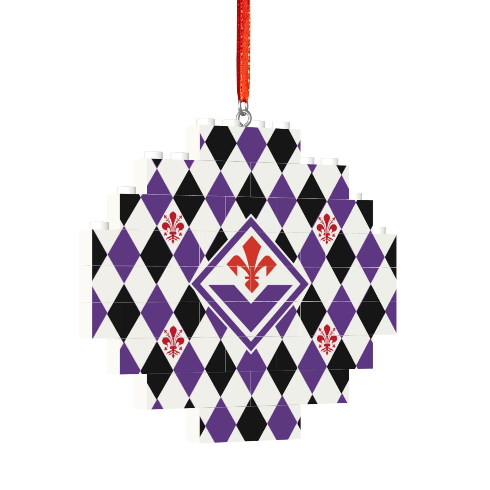 Fiorentina Building Block Puzzle Ornament BBP2031 - Soccerfana