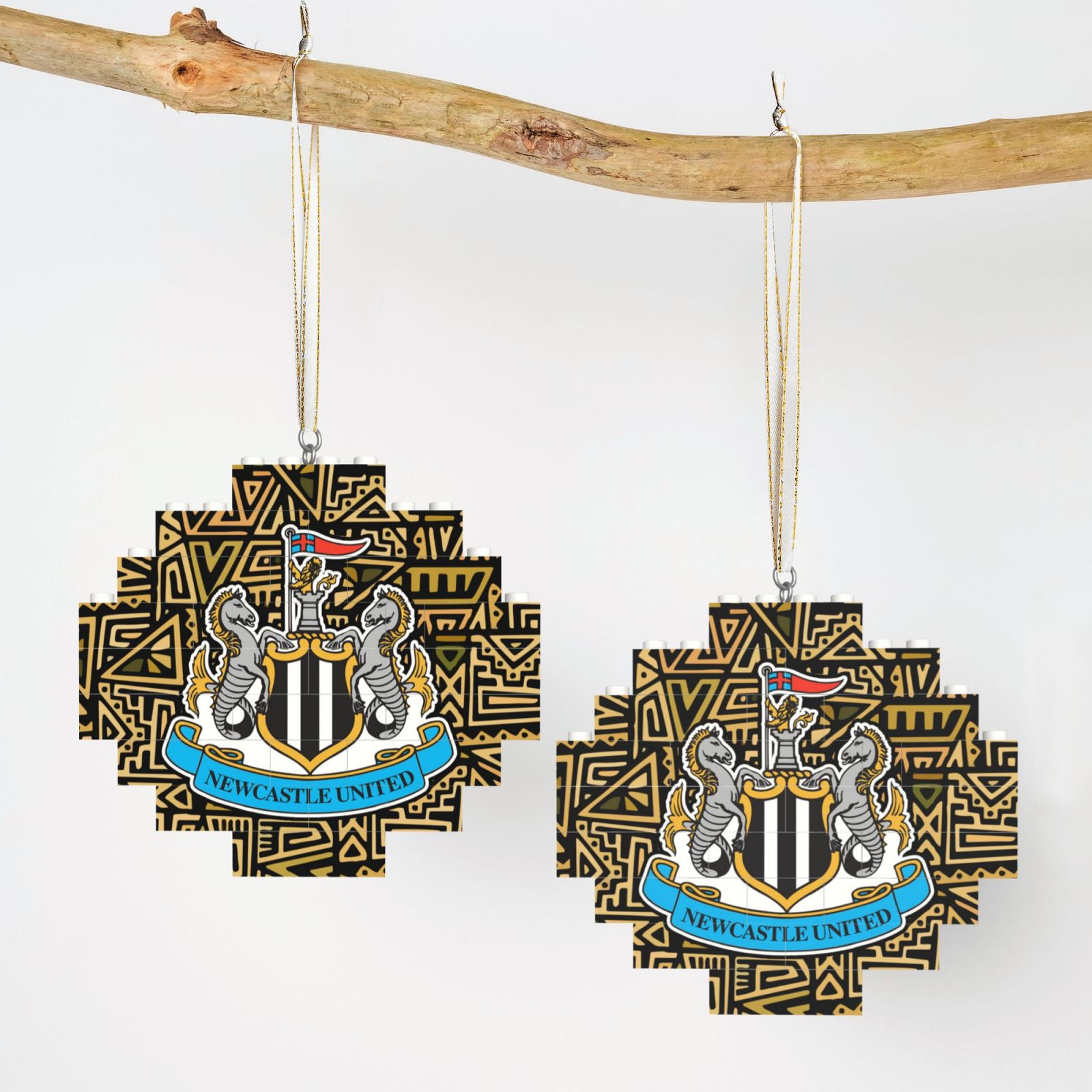 Newcastle United Building Block Puzzle Ornament BBP2104 - Soccerfana