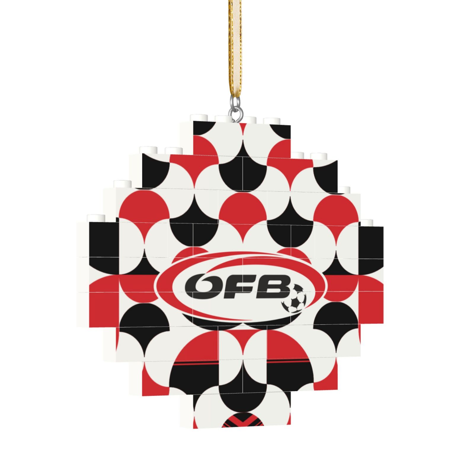 Austria Building Block Puzzle Ornament BBP2001 - Soccerfana