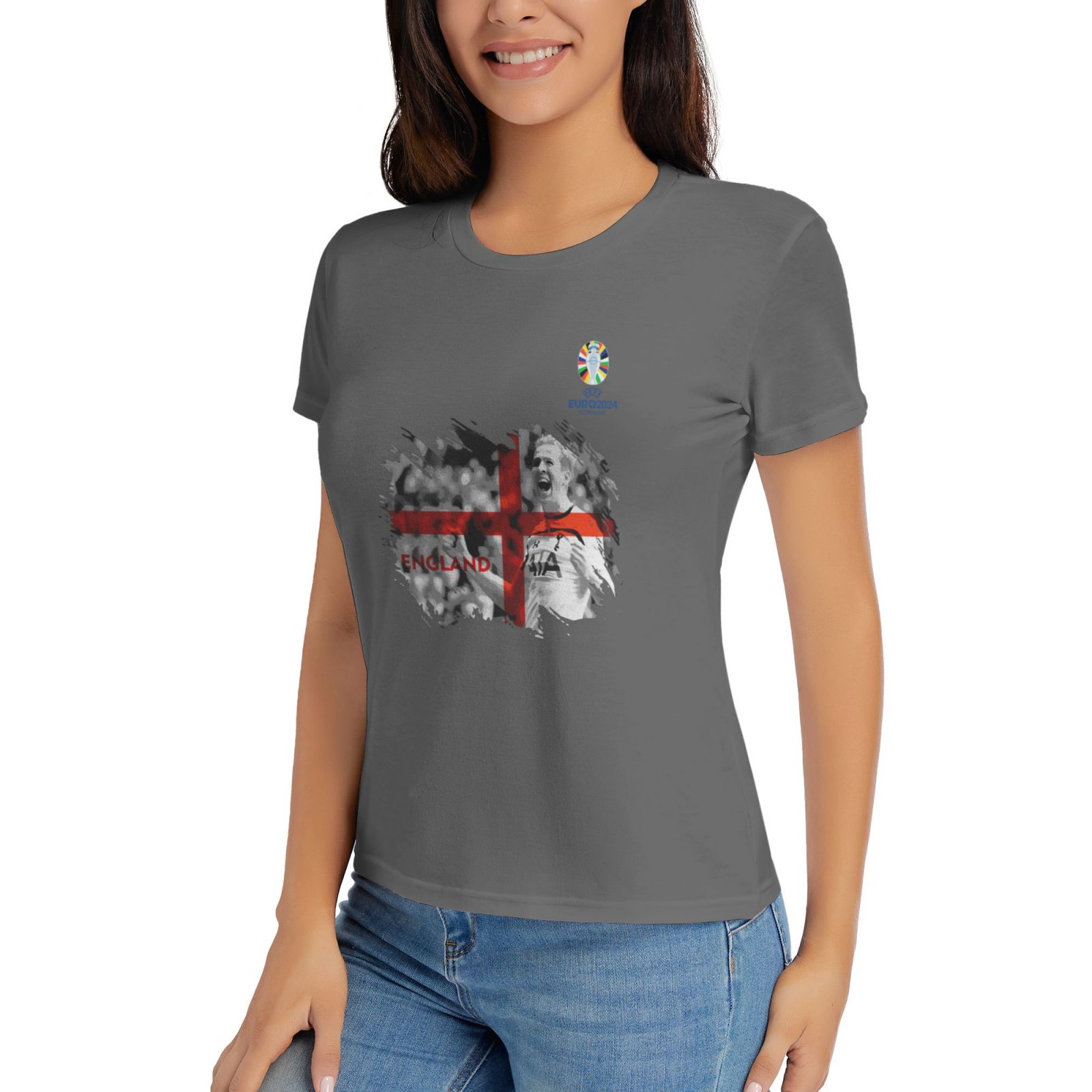 Woman's England EURO 2024 Basic Short Sleeve T-Shirt WBT1712 - Soccerfana