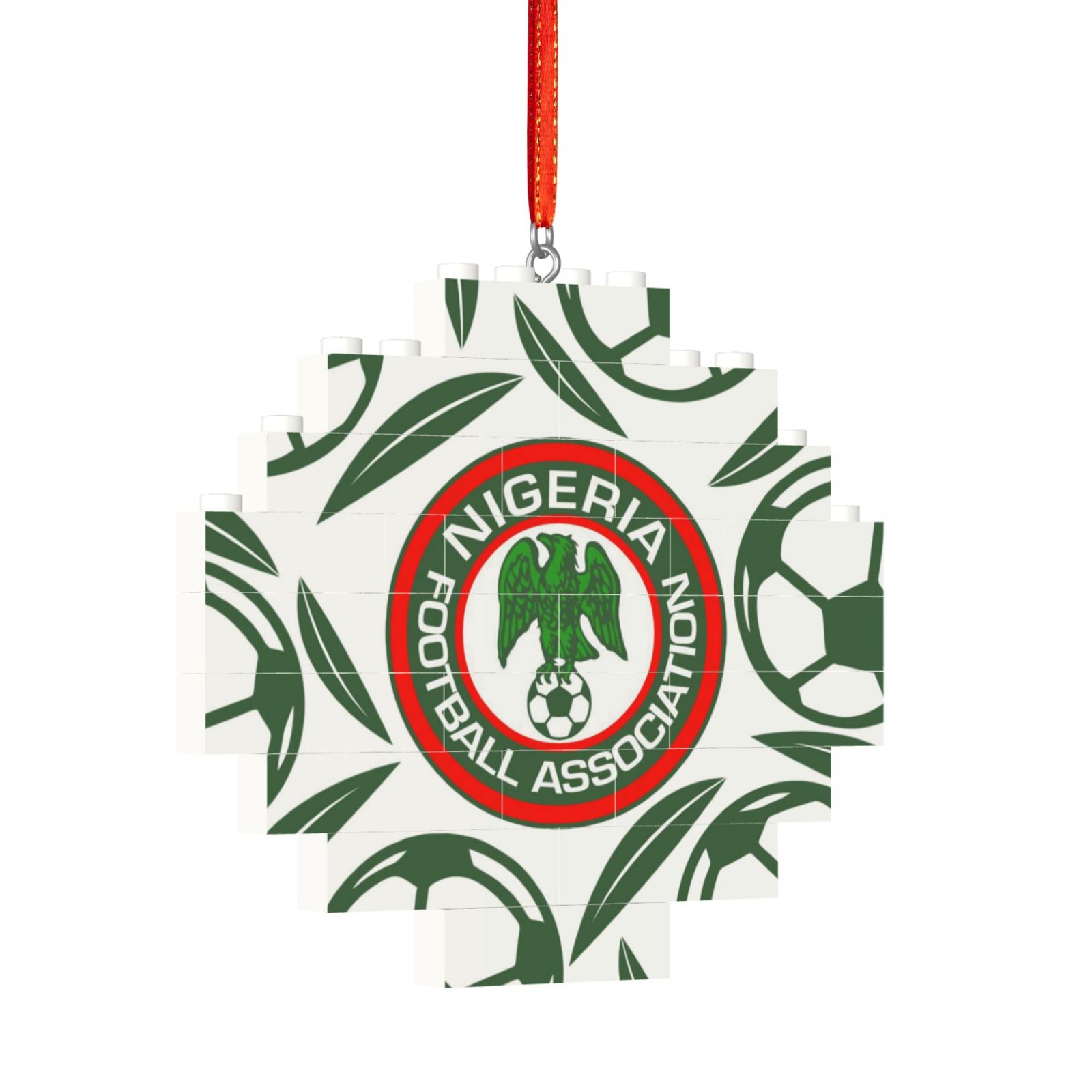 Nigeria Building Block Puzzle Ornament BBP2105 - Soccerfana
