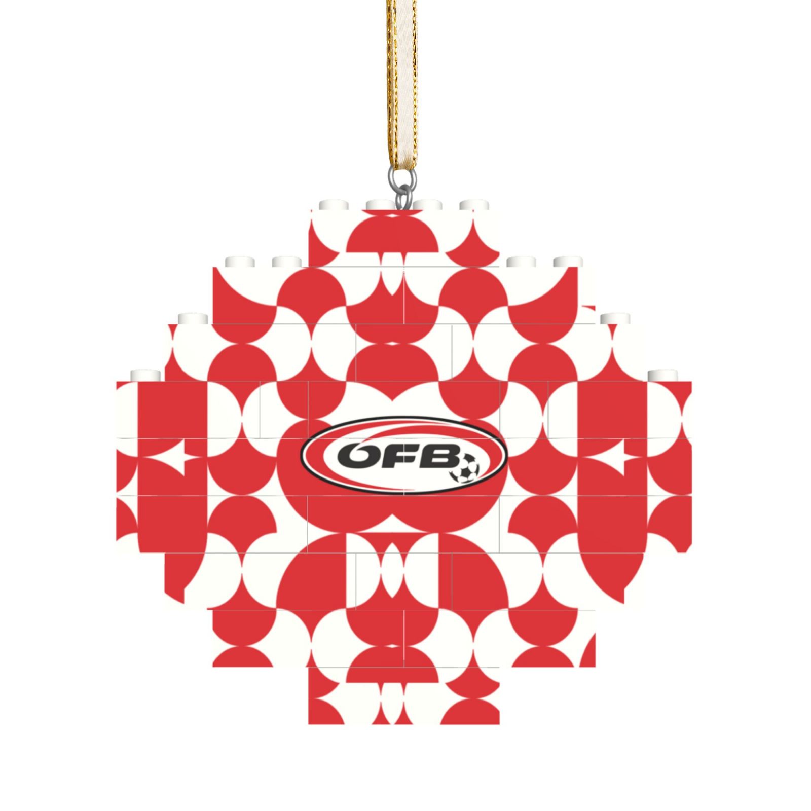 Austria Building Block Puzzle Ornament BBP2000 - Soccerfana