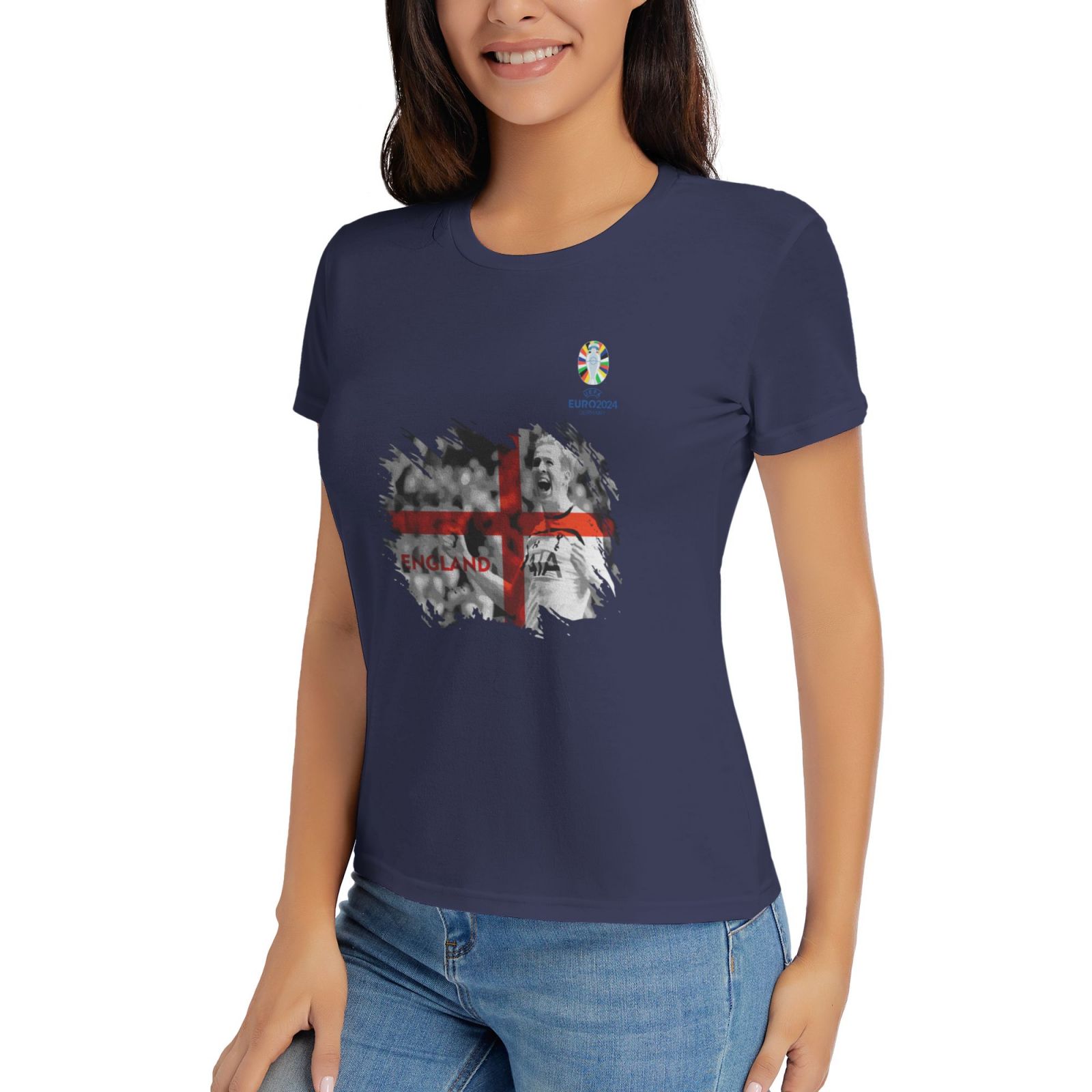 Woman's England EURO 2024 Basic Short Sleeve T-Shirt WBT1712 - Soccerfana