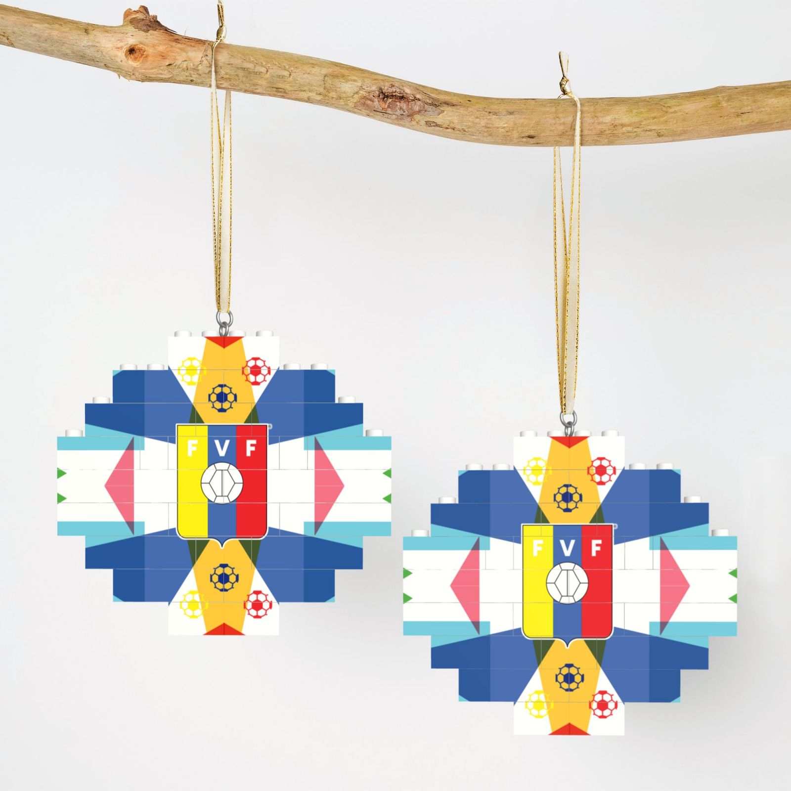 Venezuela Building Block Puzzle Ornament BBP2037 - Soccerfana