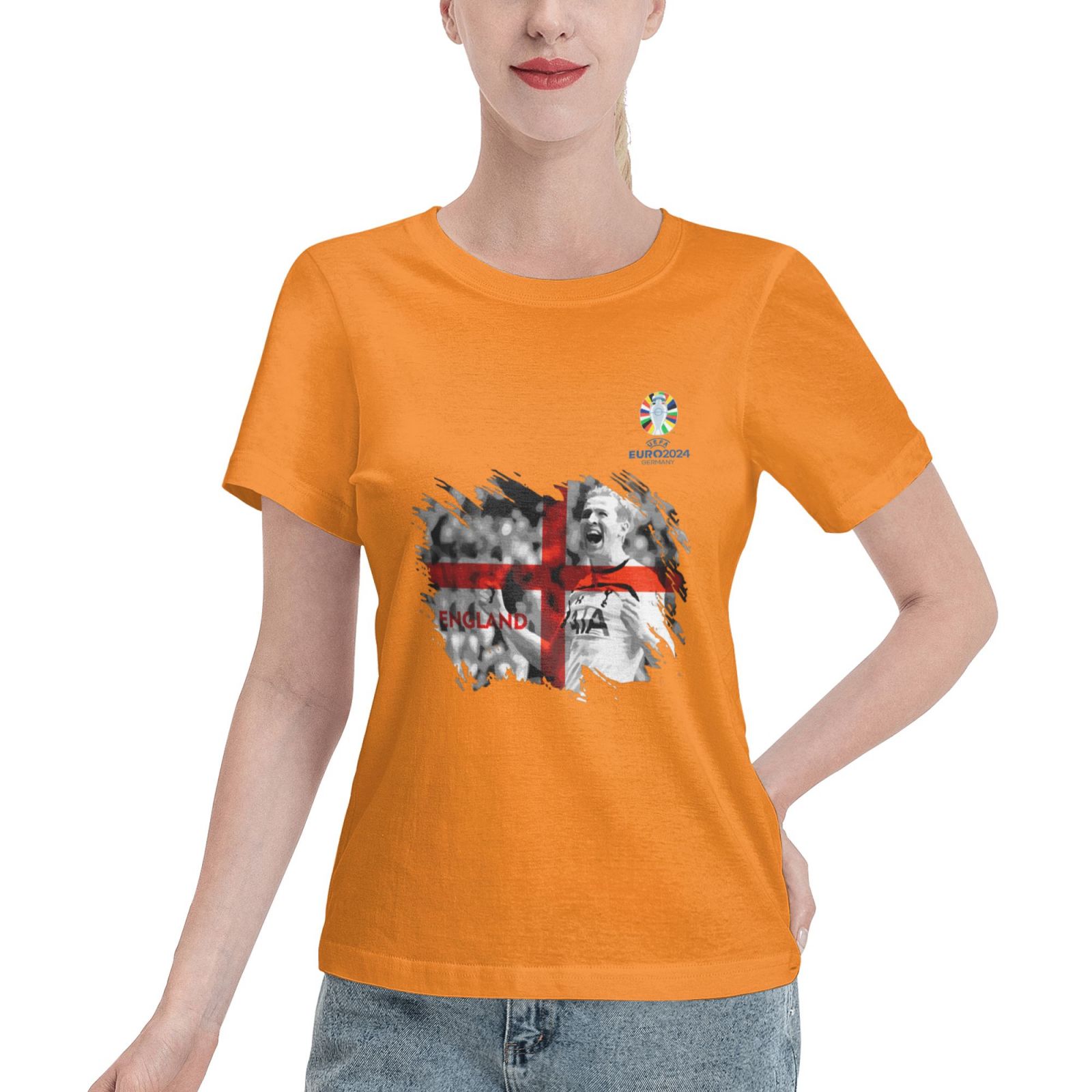 Woman's England EURO 2024 Basic Short Sleeve T-Shirt WBT1712 - Soccerfana