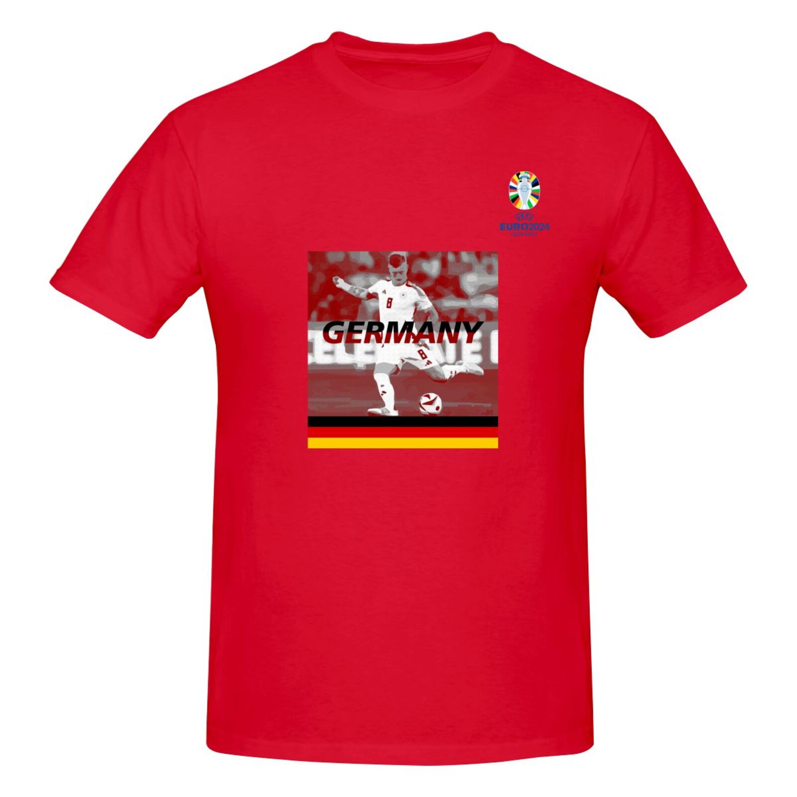 Men's Germany EURO 2024 Basic Short Sleeve T-Shirt BST1704 - Soccerfana