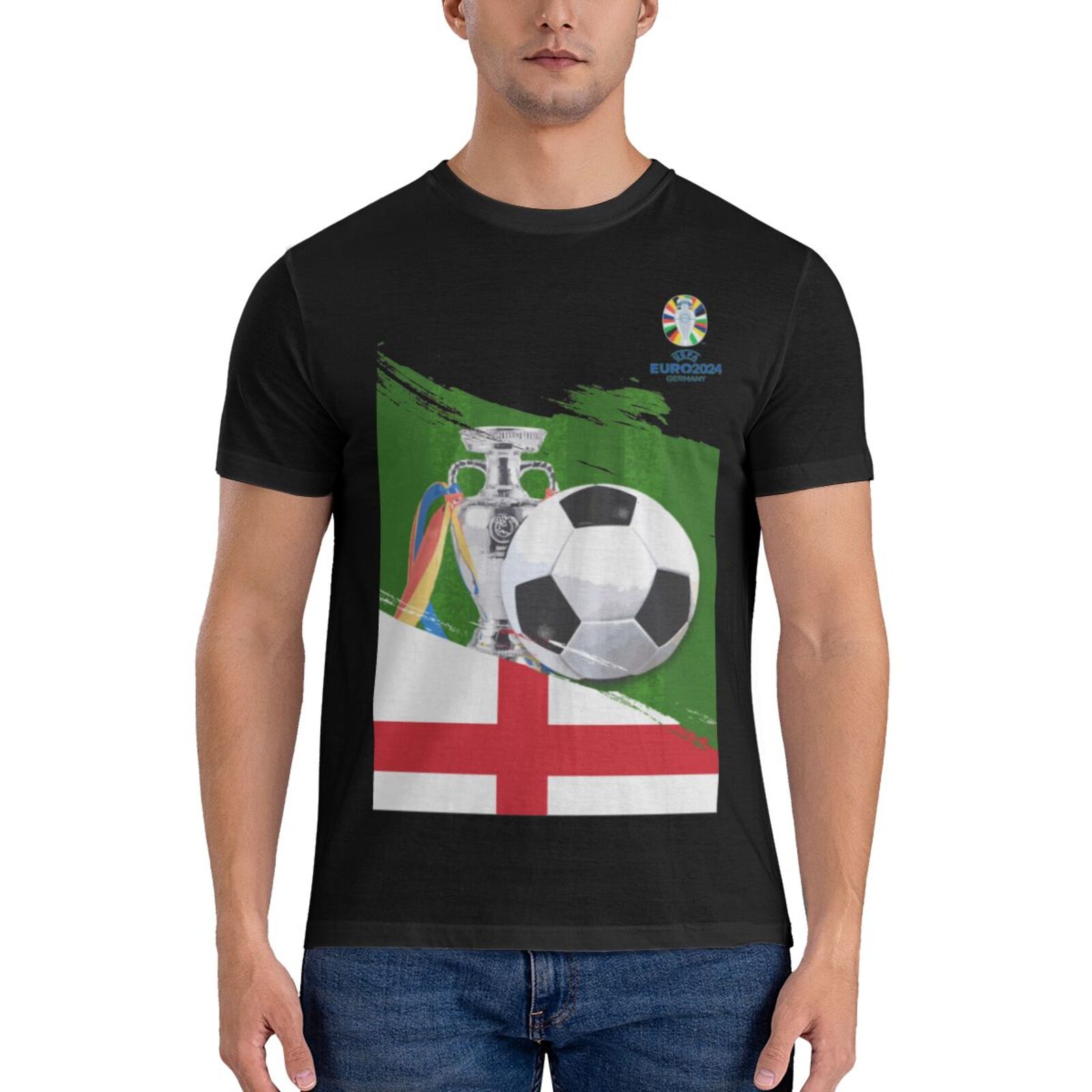 Men's England EURO 2024 Basic Short Sleeve T-Shirt BST1681 - Soccerfana