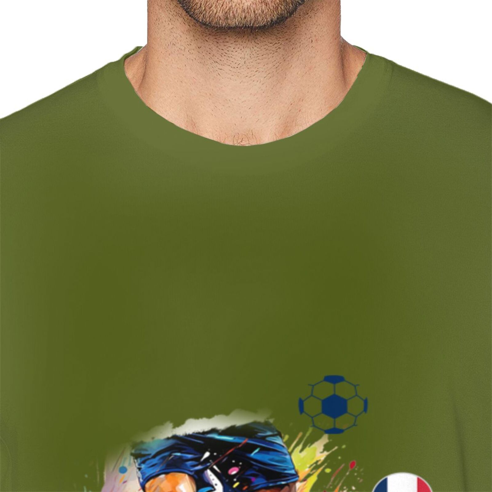 Men's France EURO 2024 Basic Short Sleeve T-Shirt BST1749 - Soccerfana