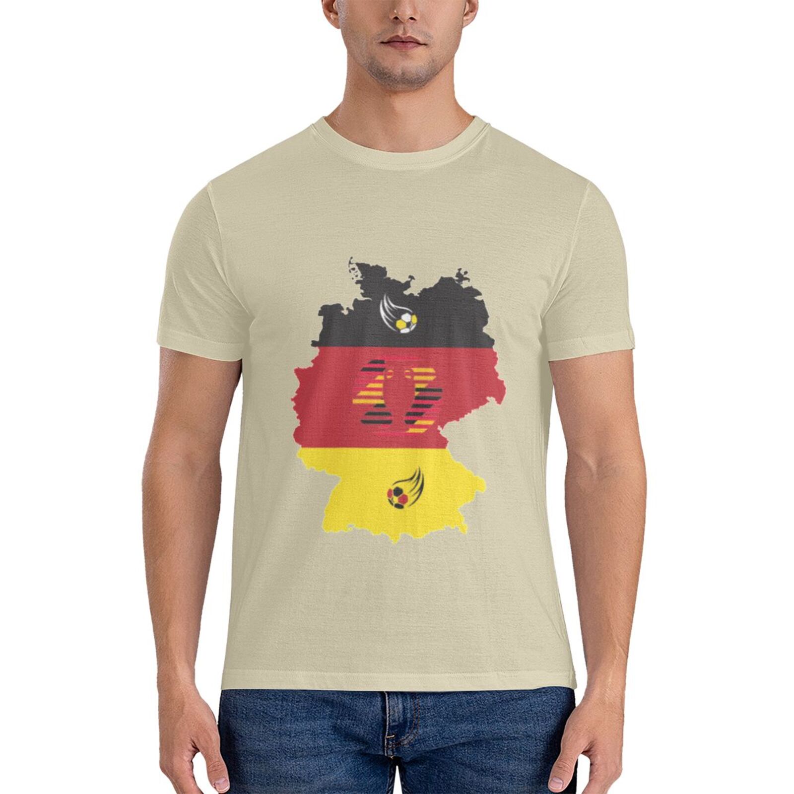 Men's Germany EURO 2024 Basic Short Sleeve T-Shirt BST1770 - Soccerfana