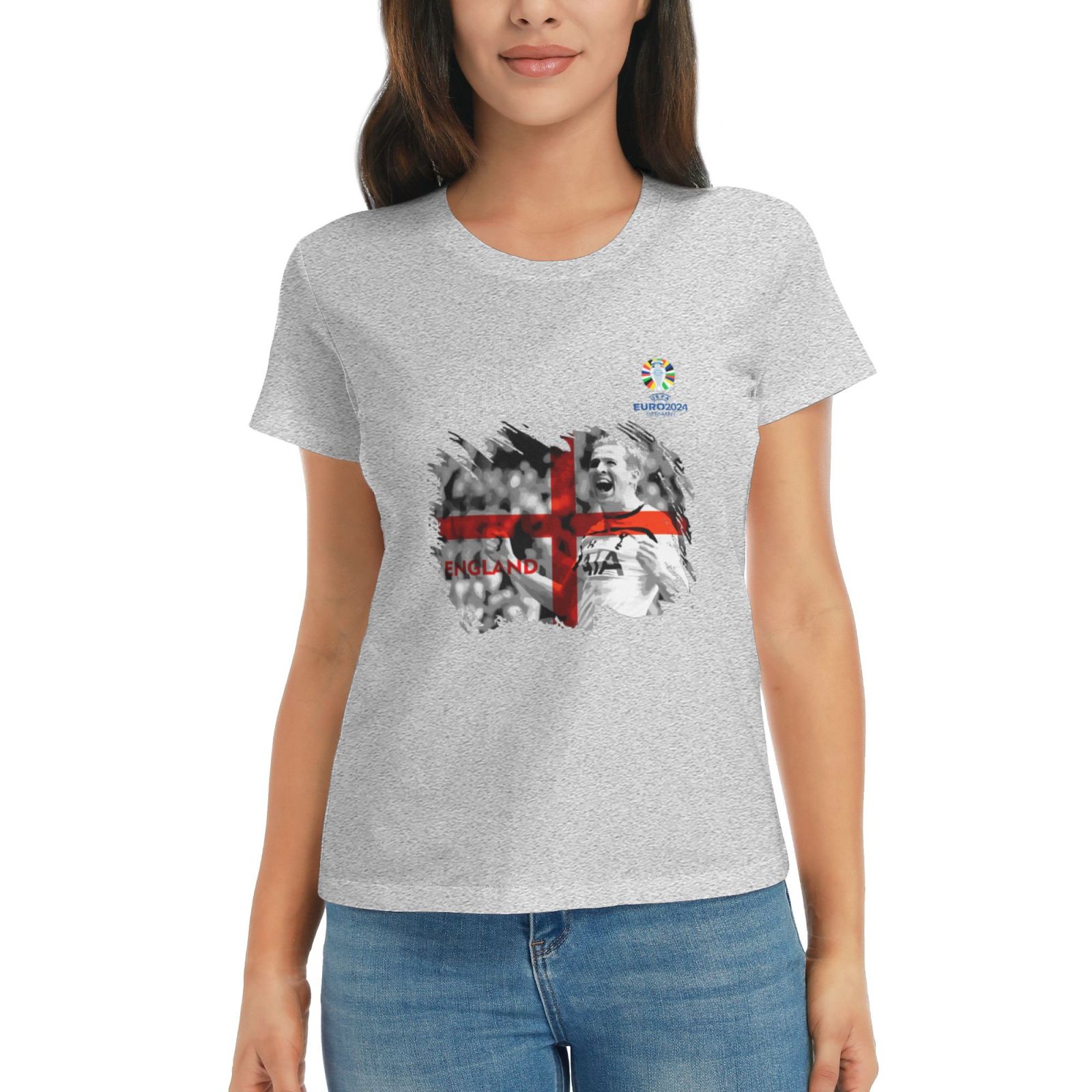 Woman's England EURO 2024 Basic Short Sleeve T-Shirt WBT1712 - Soccerfana