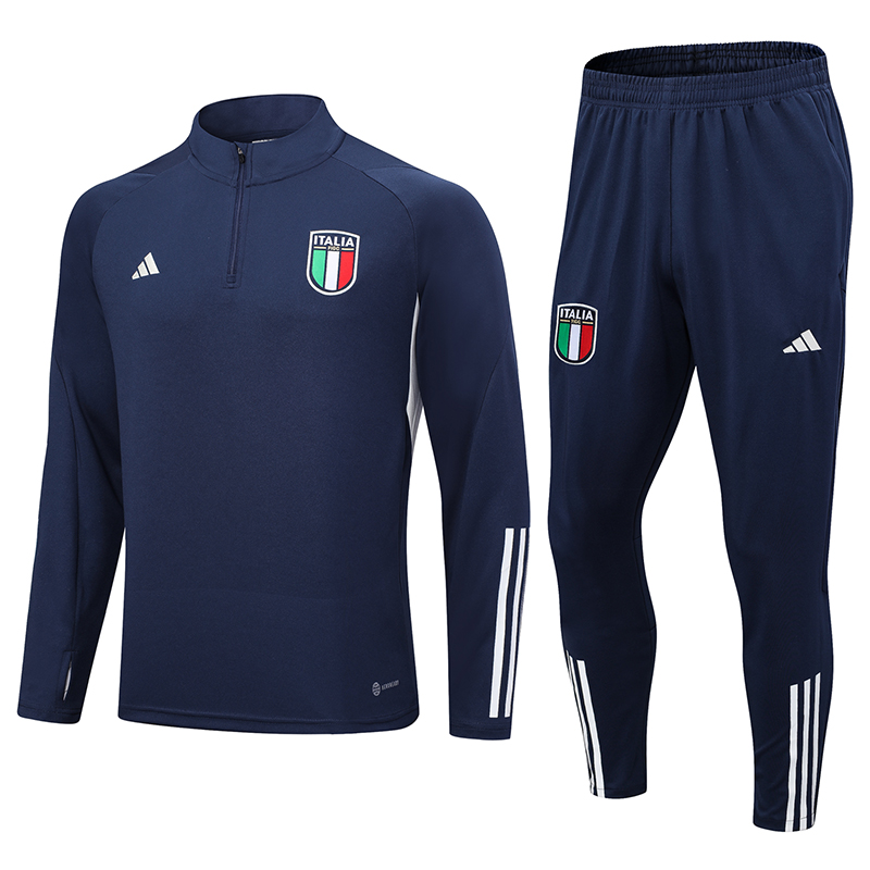 Italy Long Sleeve Track Suit 23/24 MEN613 - Soccerfana