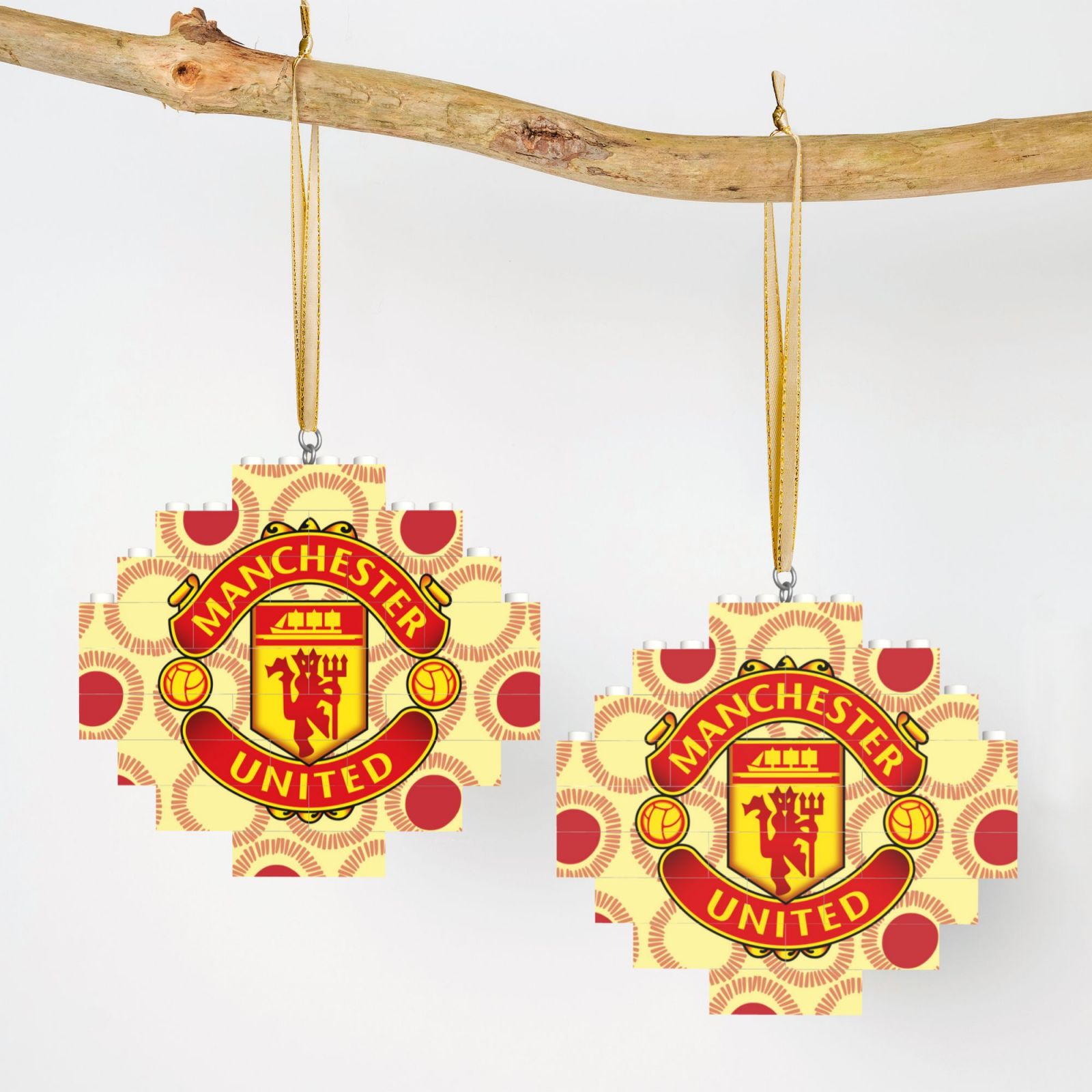 Manchester United Building Block Puzzle Ornament BBP2172 - Soccerfana