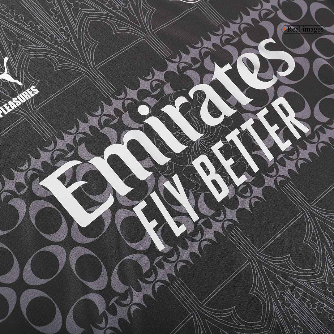AC Milan x Pleasures Fourth Jersey Dark Version 23/24 - Soccerfana