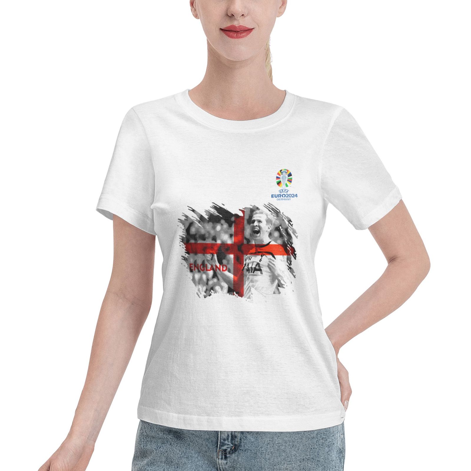 Woman's England EURO 2024 Basic Short Sleeve T-Shirt WBT1712 - Soccerfana