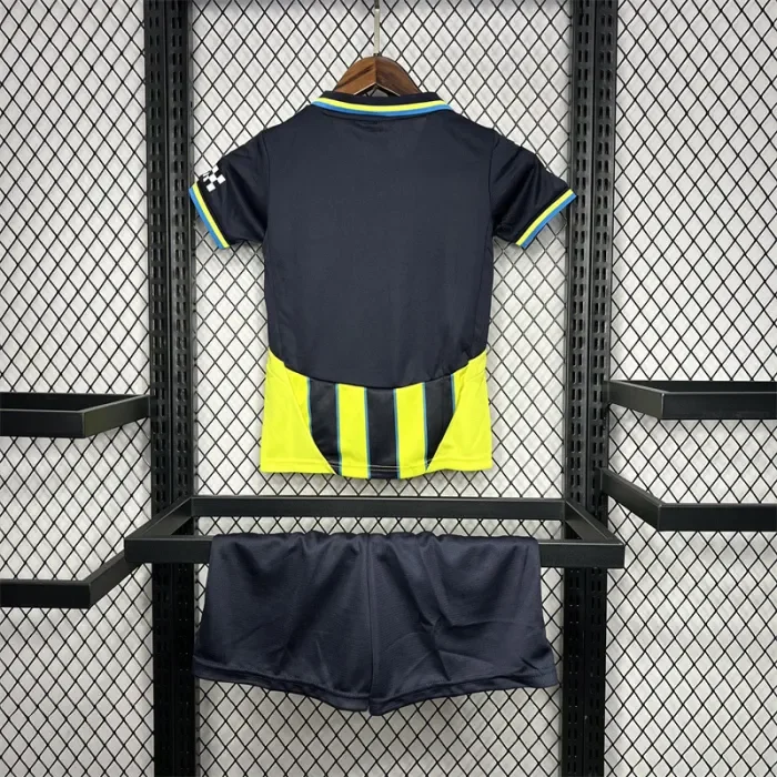 Kids Manchester City Away Jersey 24/25 Football Kit - Soccerfana