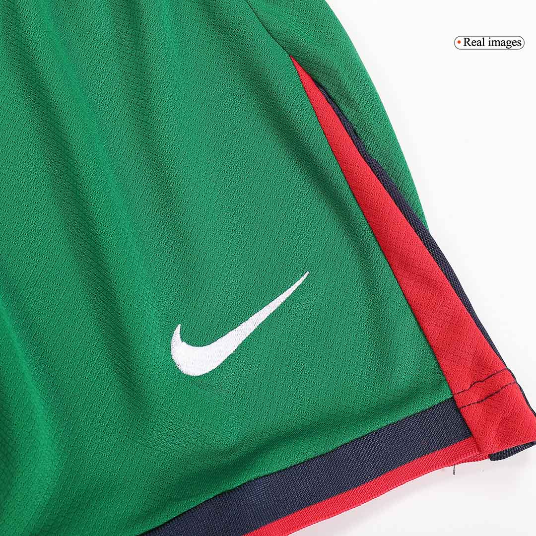 Kid's Portugal Home Jersey+Shorts EURO 2024 - Soccerfana