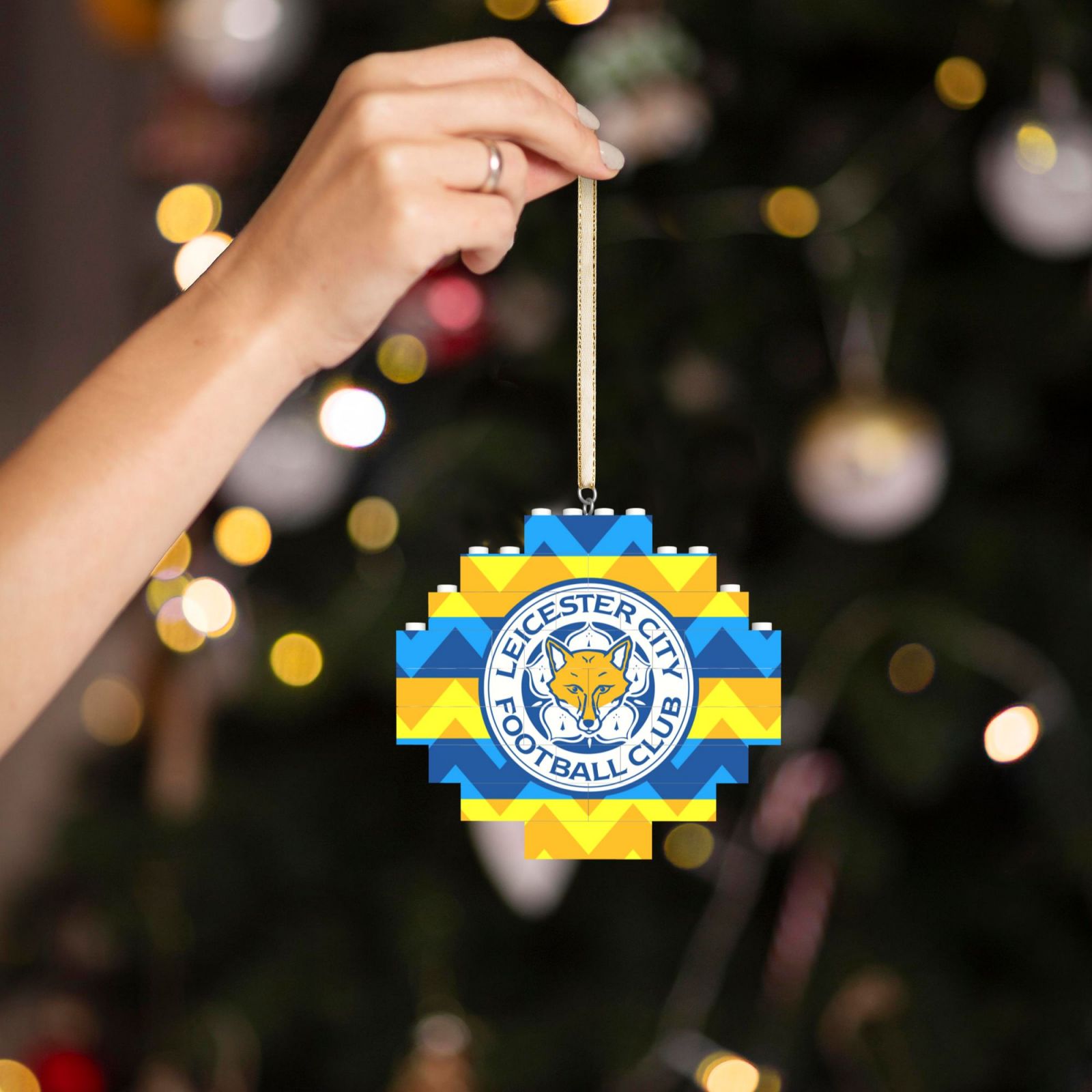 Leicester City Building Block Puzzle Ornament BBP2111 - Soccerfana