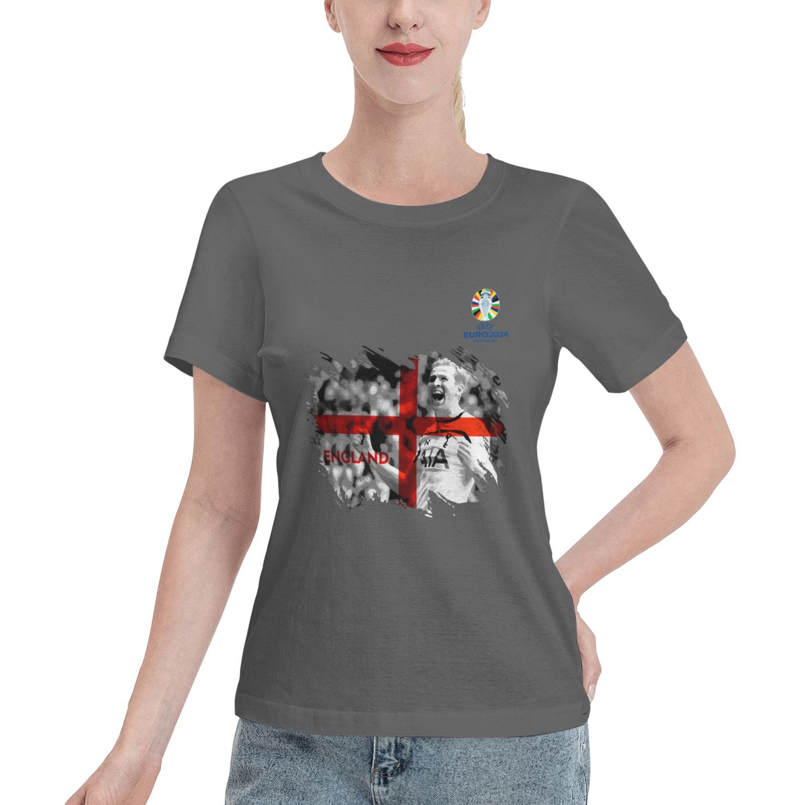 Woman's England EURO 2024 Basic Short Sleeve T-Shirt WBT1712 - Soccerfana