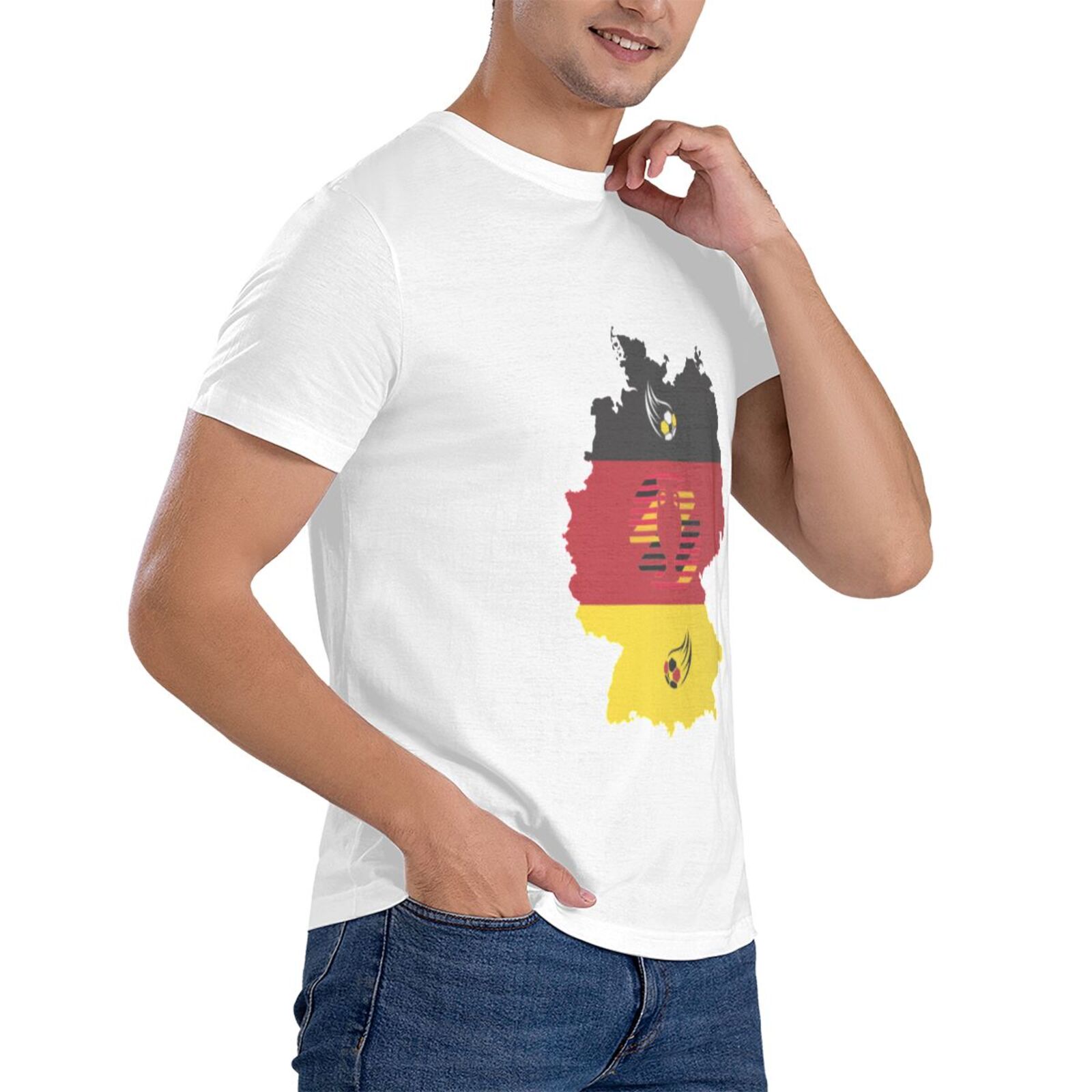 Men's Germany EURO 2024 Basic Short Sleeve T-Shirt BST1770 - Soccerfana