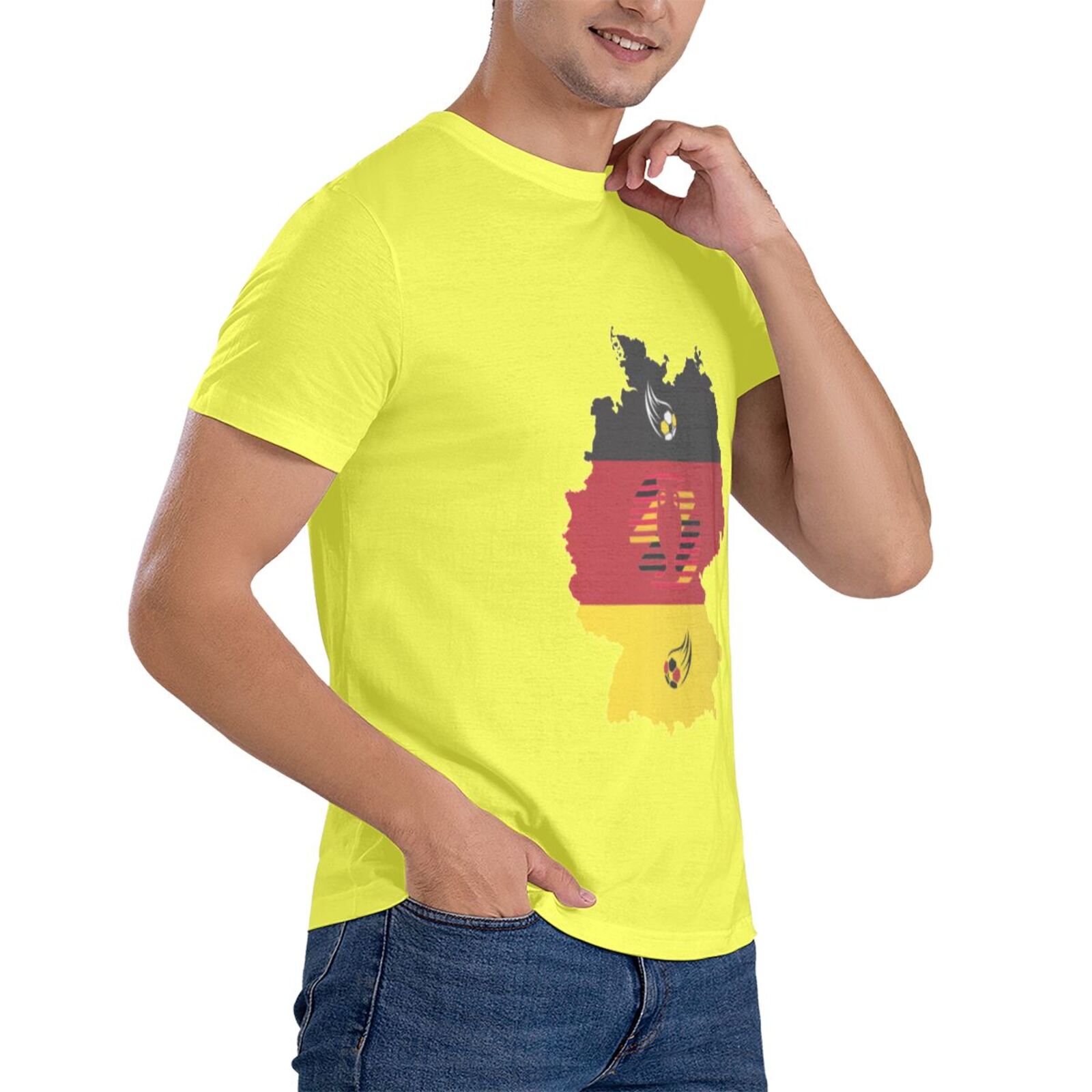 Men's Germany EURO 2024 Basic Short Sleeve T-Shirt BST1770 - Soccerfana
