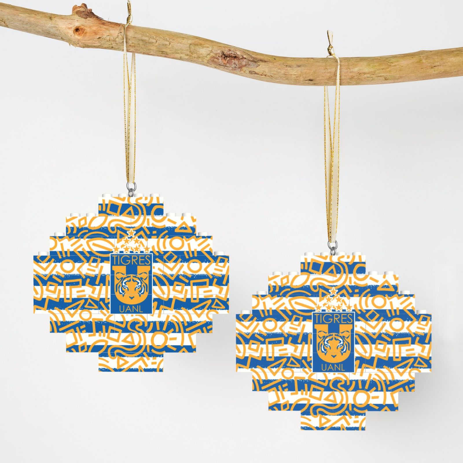 Tigres UANL Building Block Puzzle Ornament BBP2032 - Soccerfana