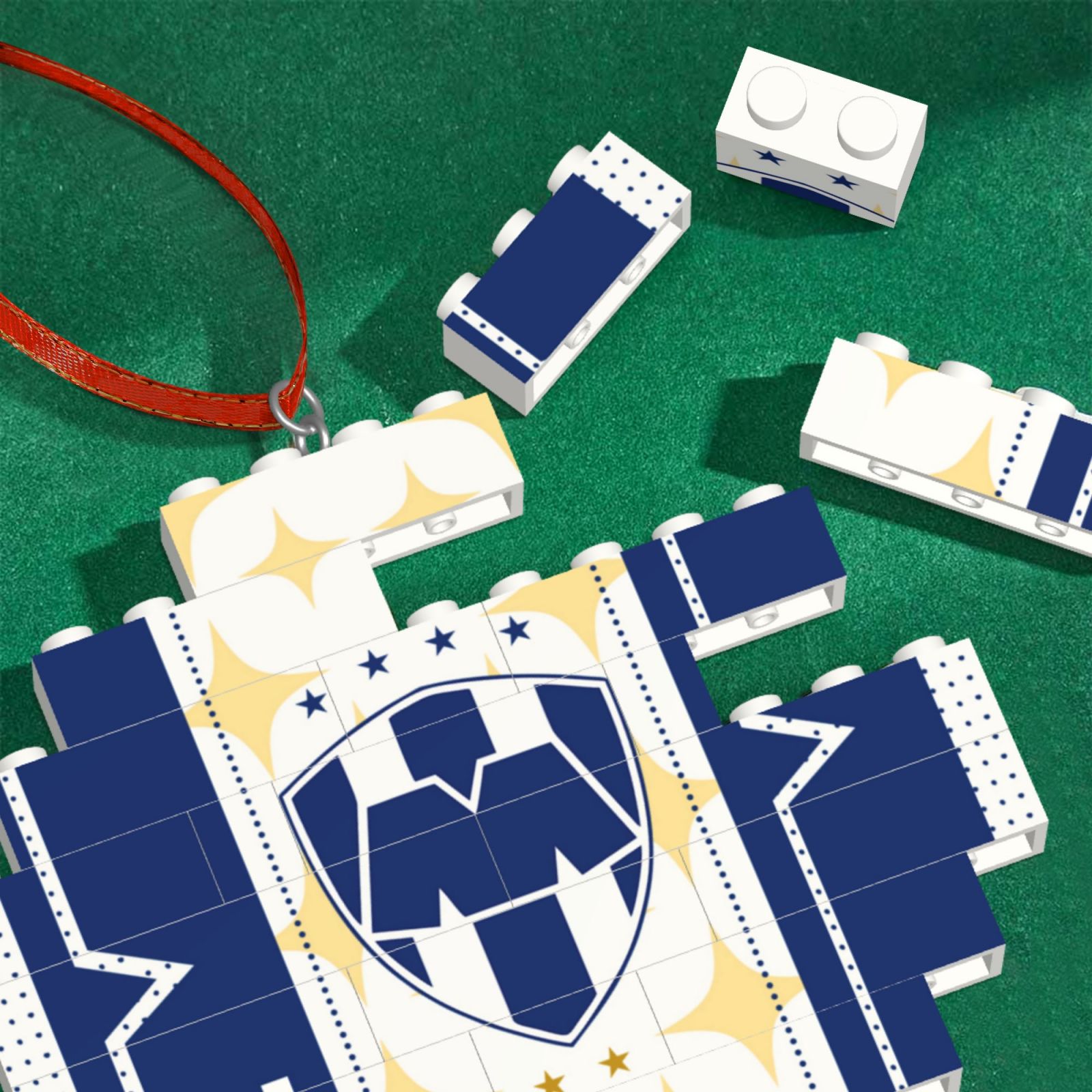 Monterrey Building Block Puzzle Ornament BBP2168 - Soccerfana