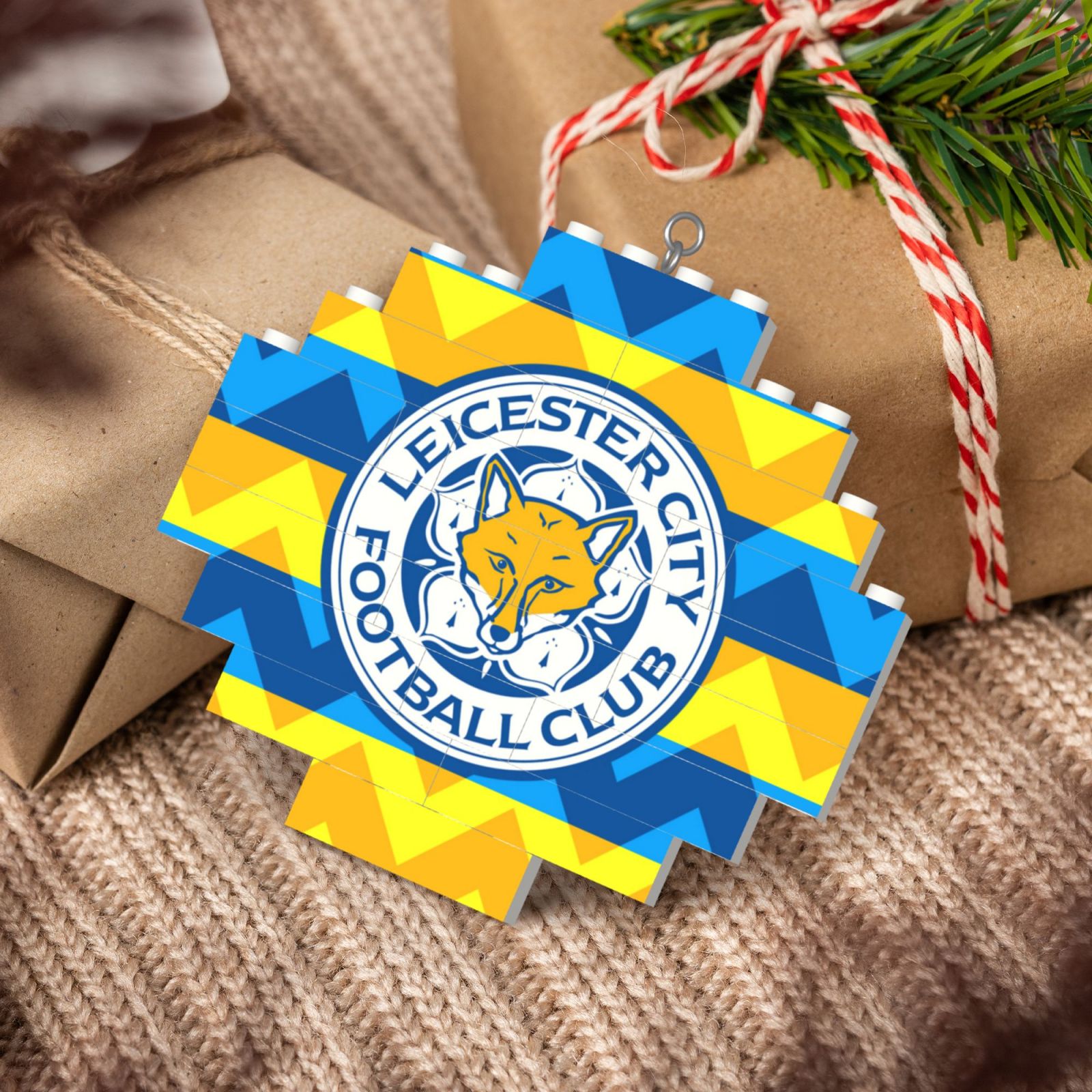 Leicester City Building Block Puzzle Ornament BBP2111 - Soccerfana